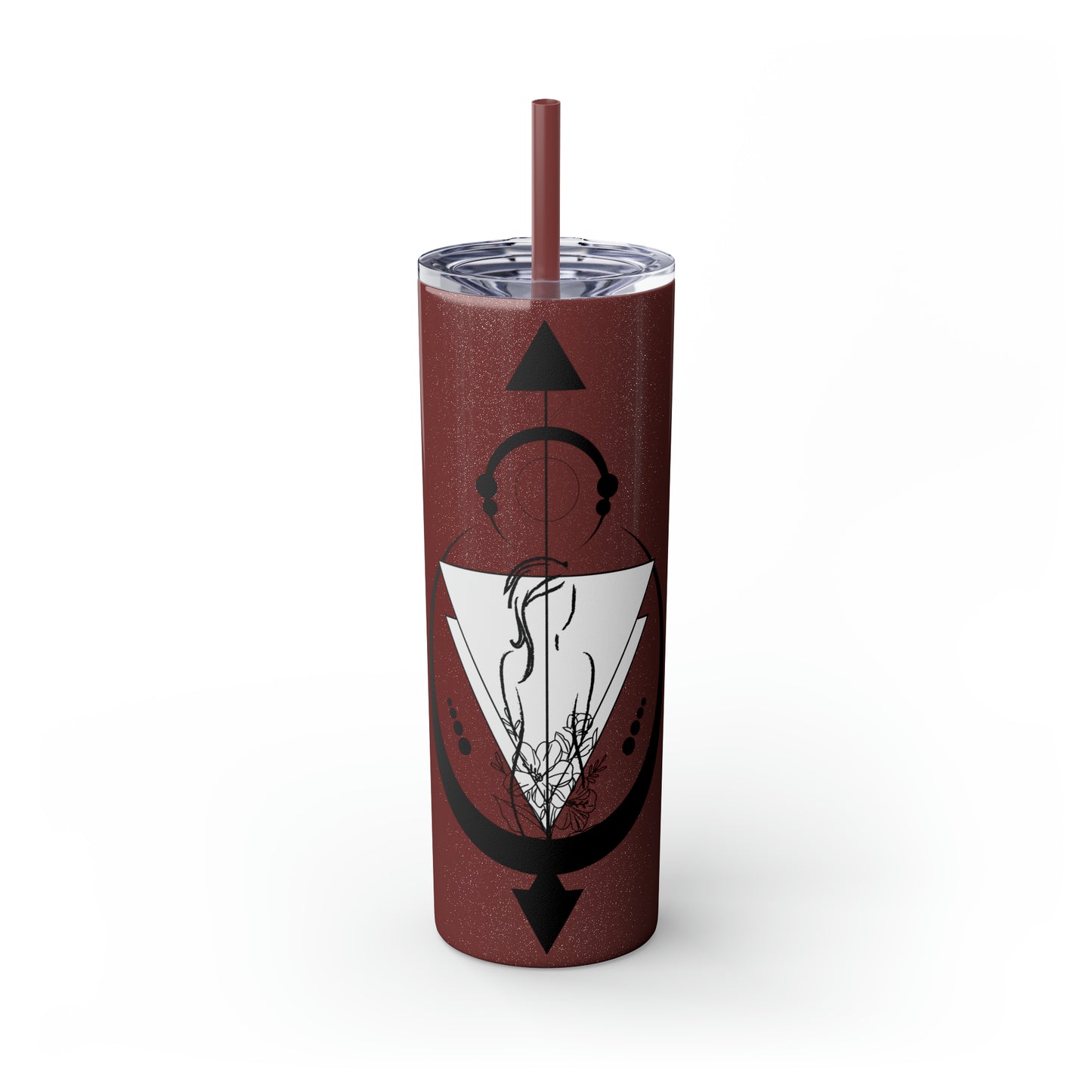 Skinny Tumbler with Straw, 20oz