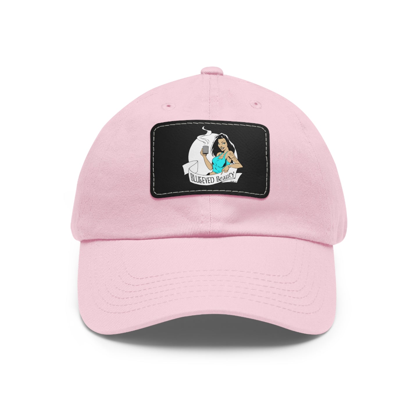 Dad Hat with Leather Patch (Rectangle)