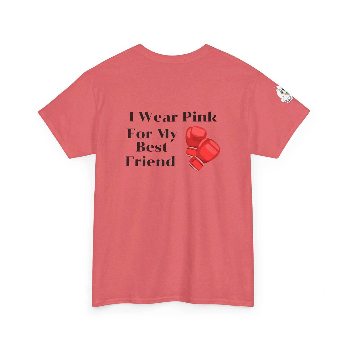 Breast Cancer Fight for Best Friend Unisex Heavy Cotton Tee