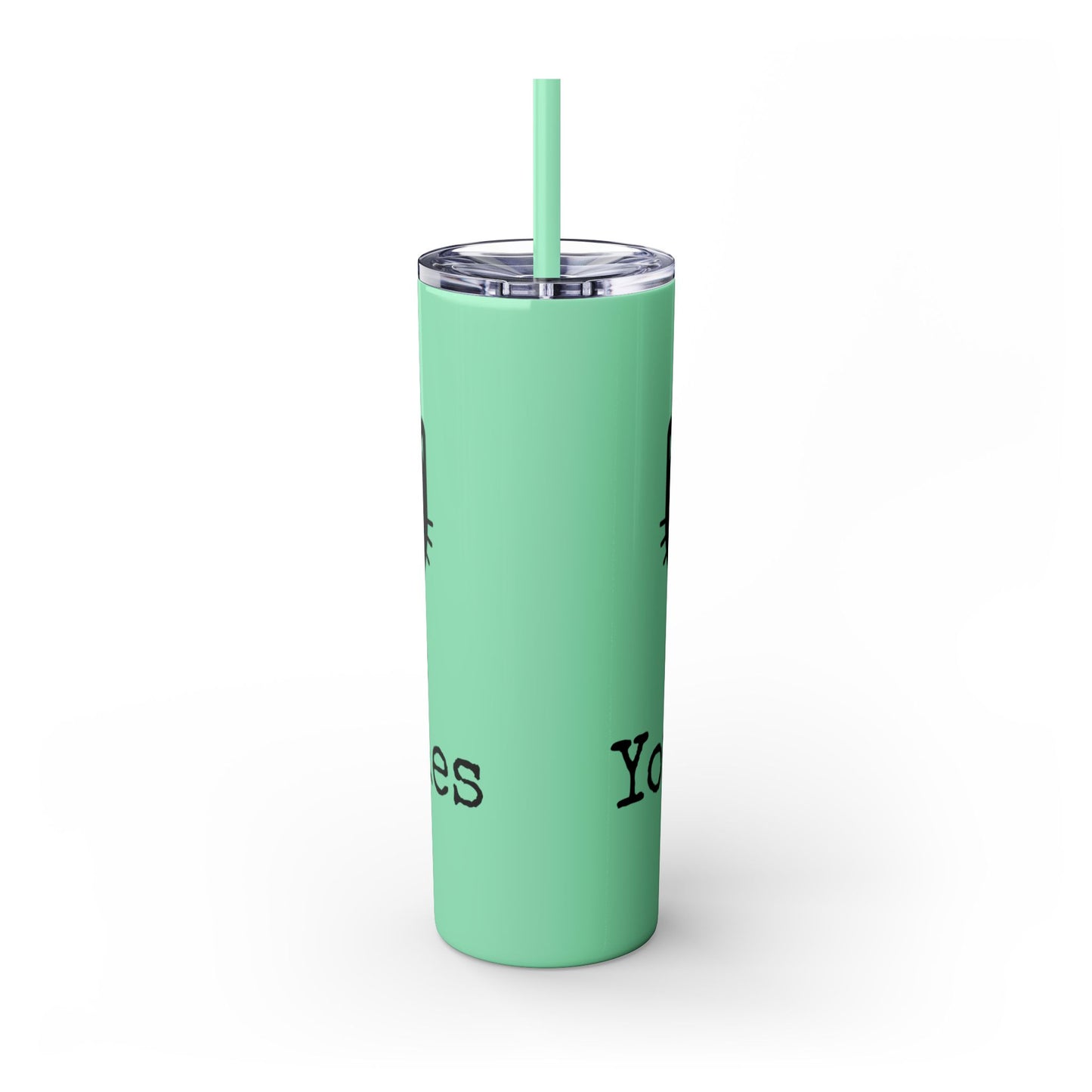 Show me your Kitties Skinny Tumbler with Straw, 20oz