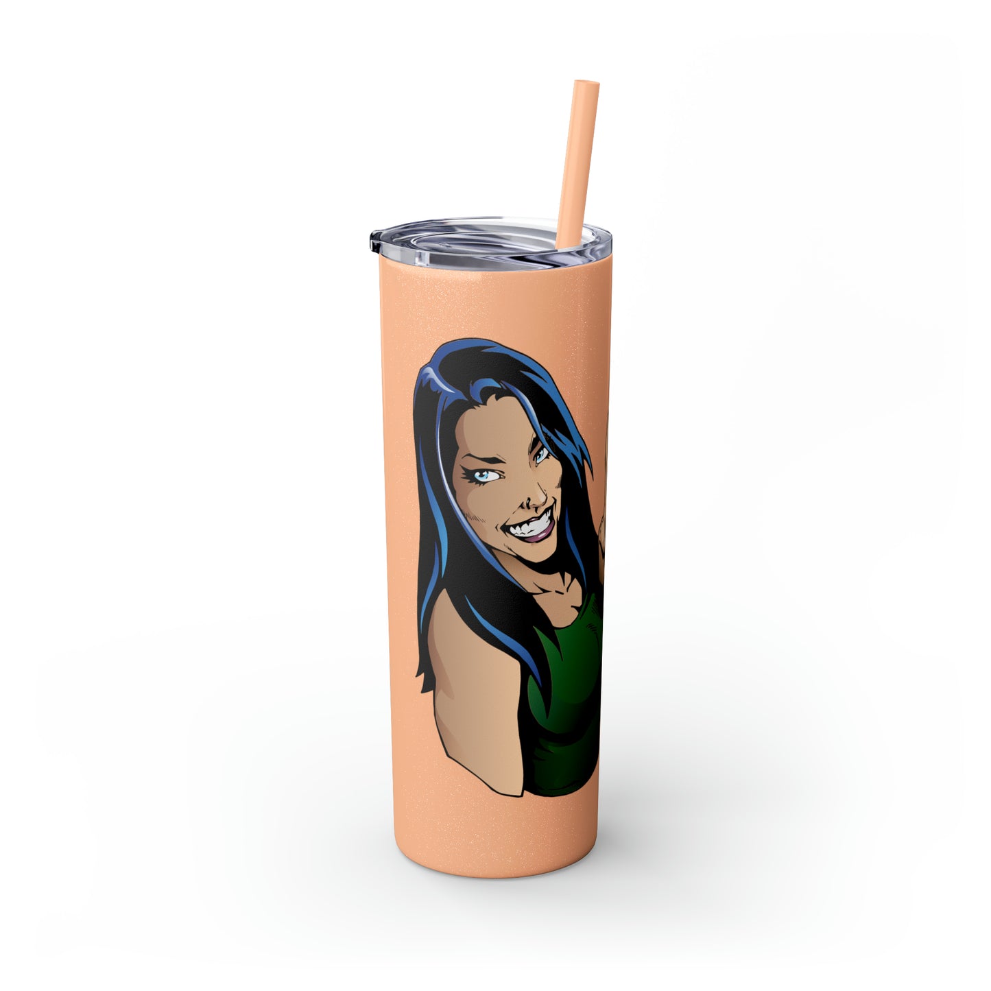 Skinny Tumbler with Straw, 20oz