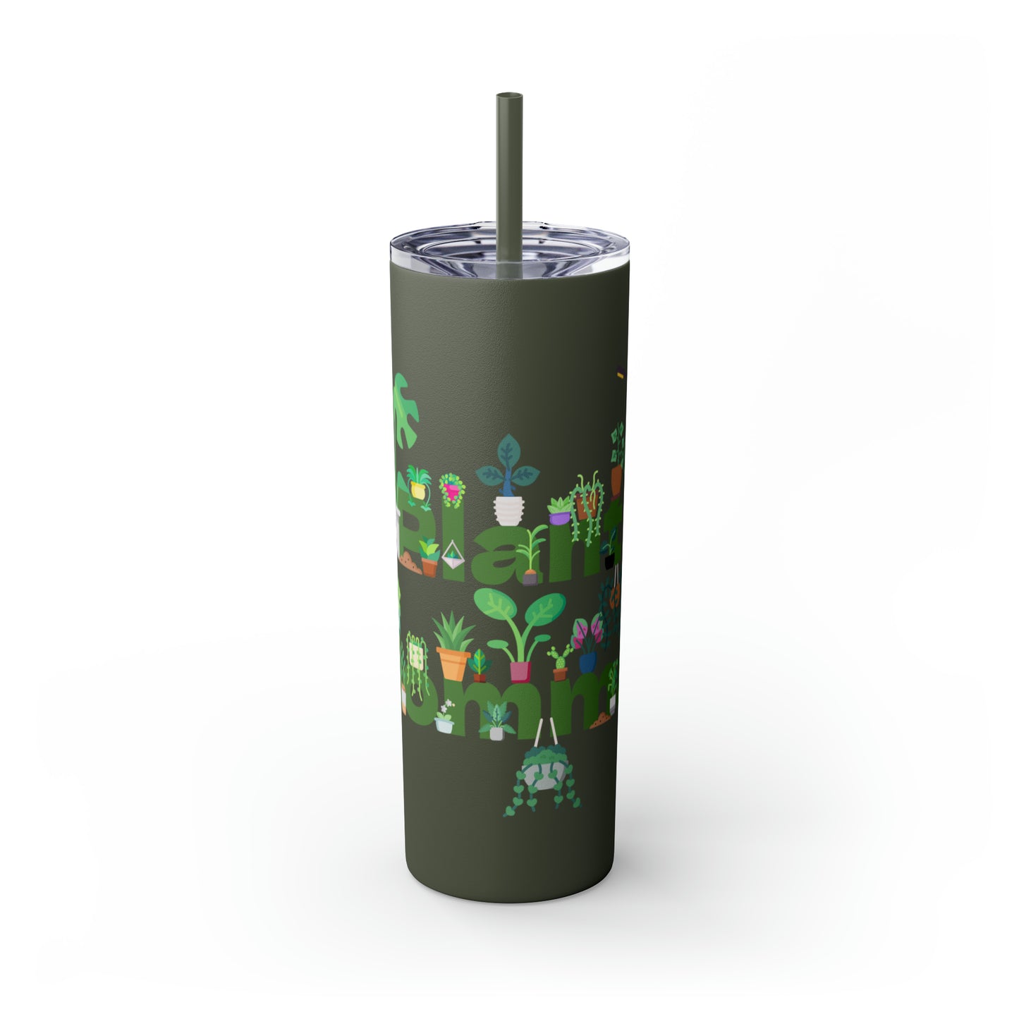 Skinny Tumbler with Straw, 20oz