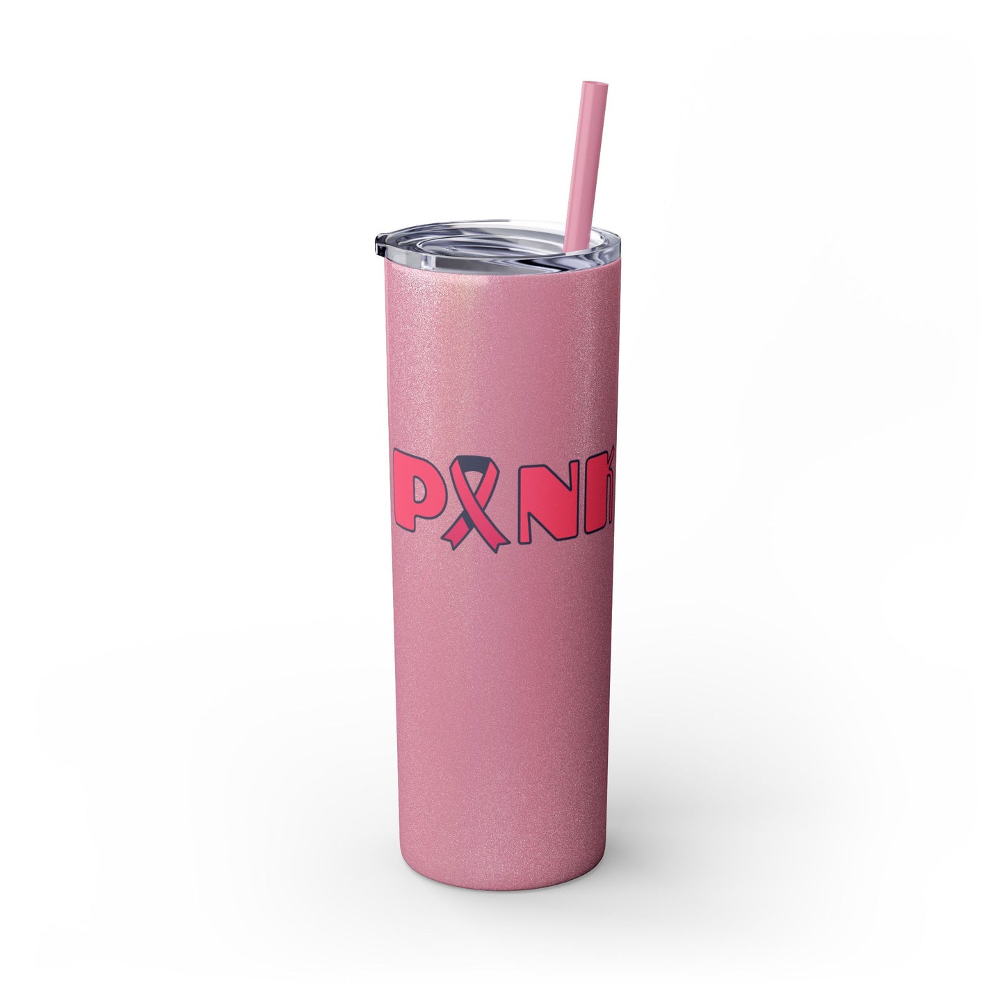 Breast Cancer Awareness Skinny Tumbler with Straw, 20oz