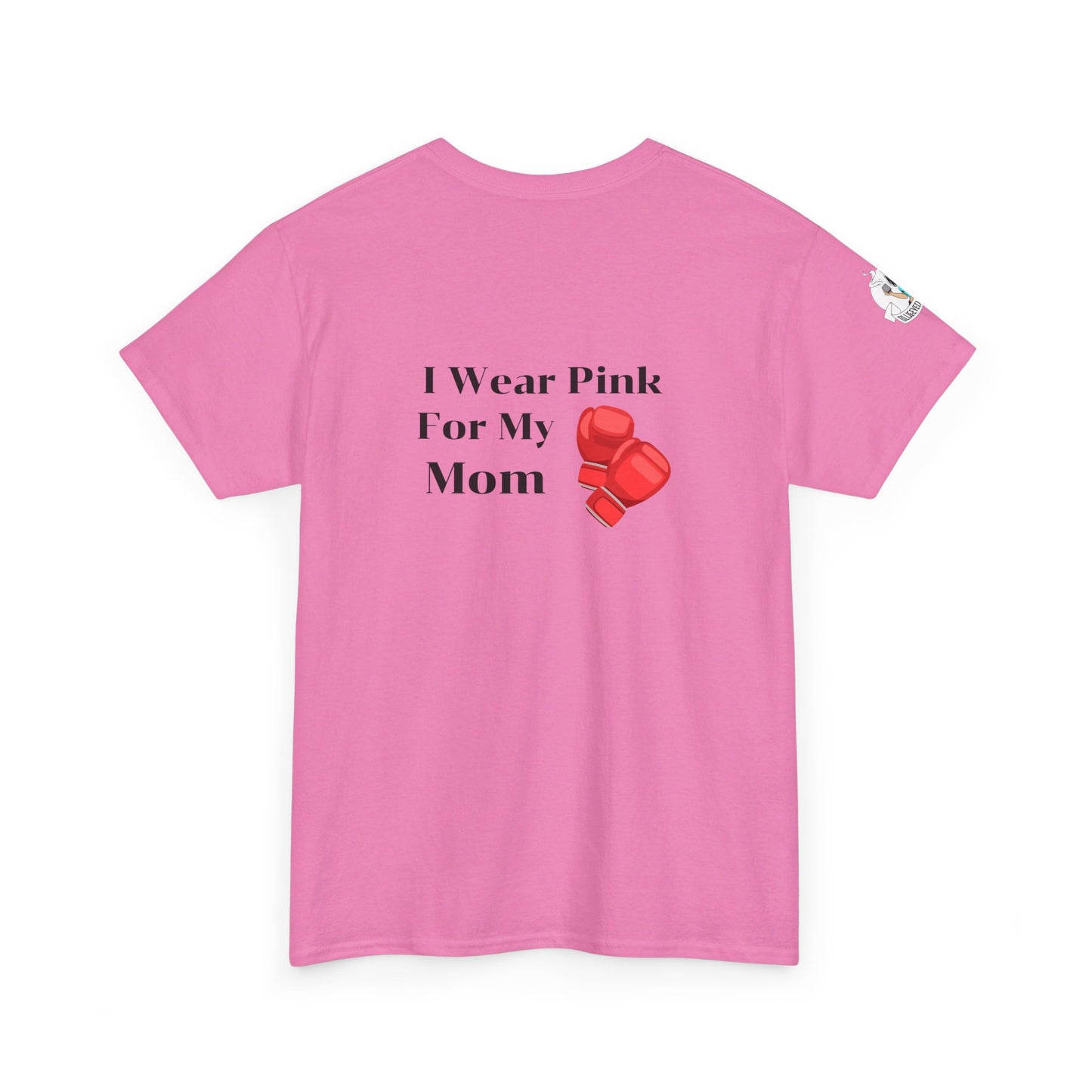 Breast Cancer Fight for Mom Unisex Heavy Cotton Tee