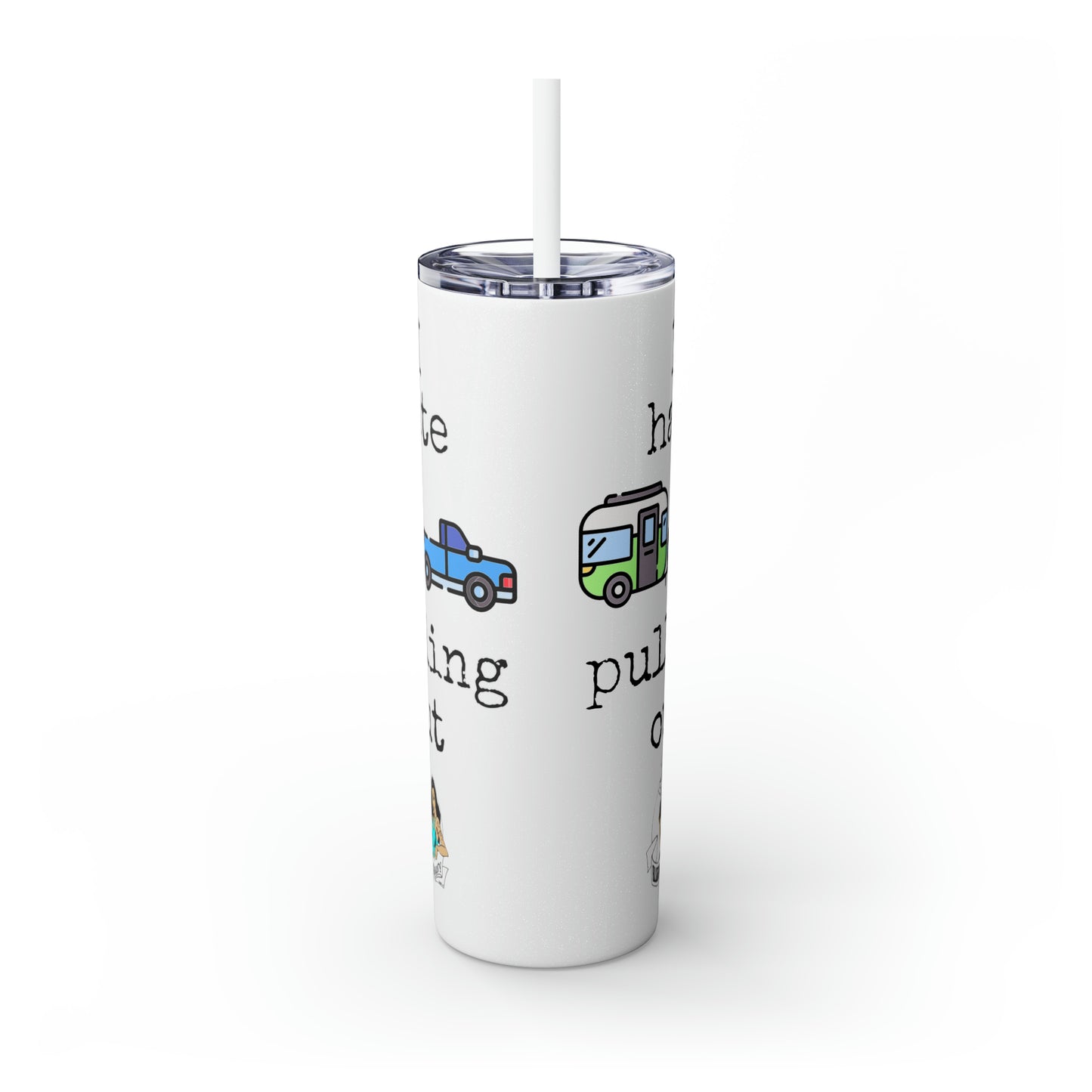 Skinny Tumbler with Straw, 20oz