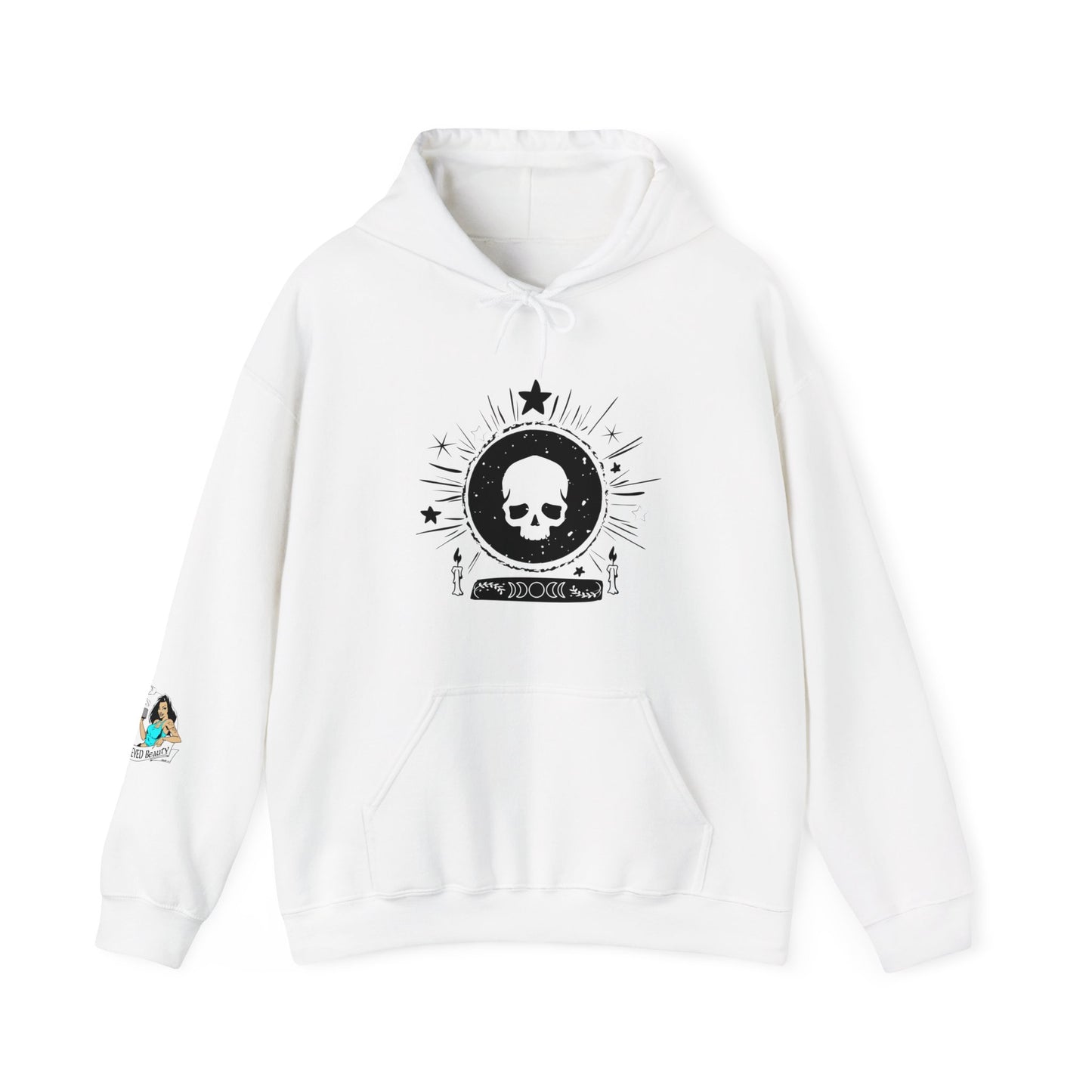 Skull Design Unisex Heavy Blend™ Hooded Sweatshirt