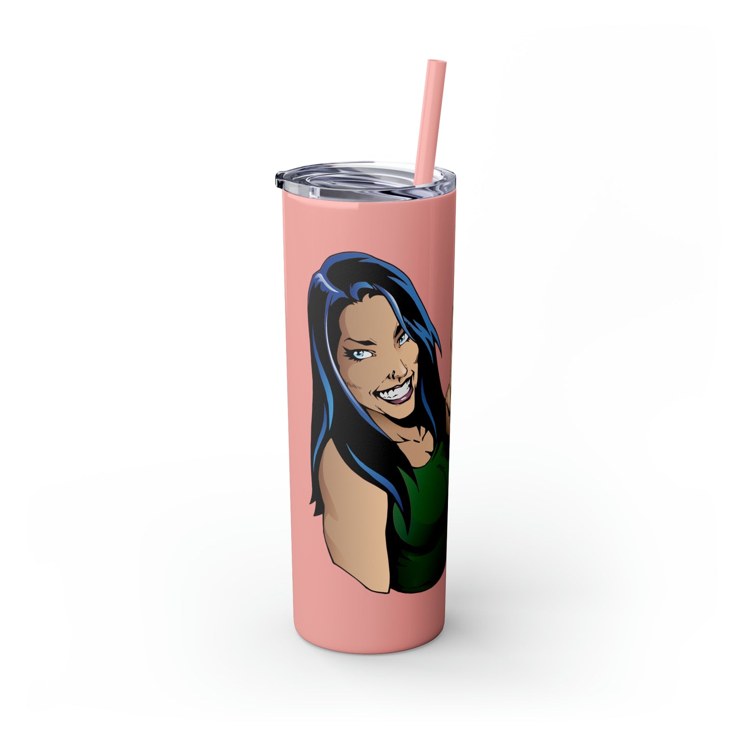 Skinny Tumbler with Straw, 20oz