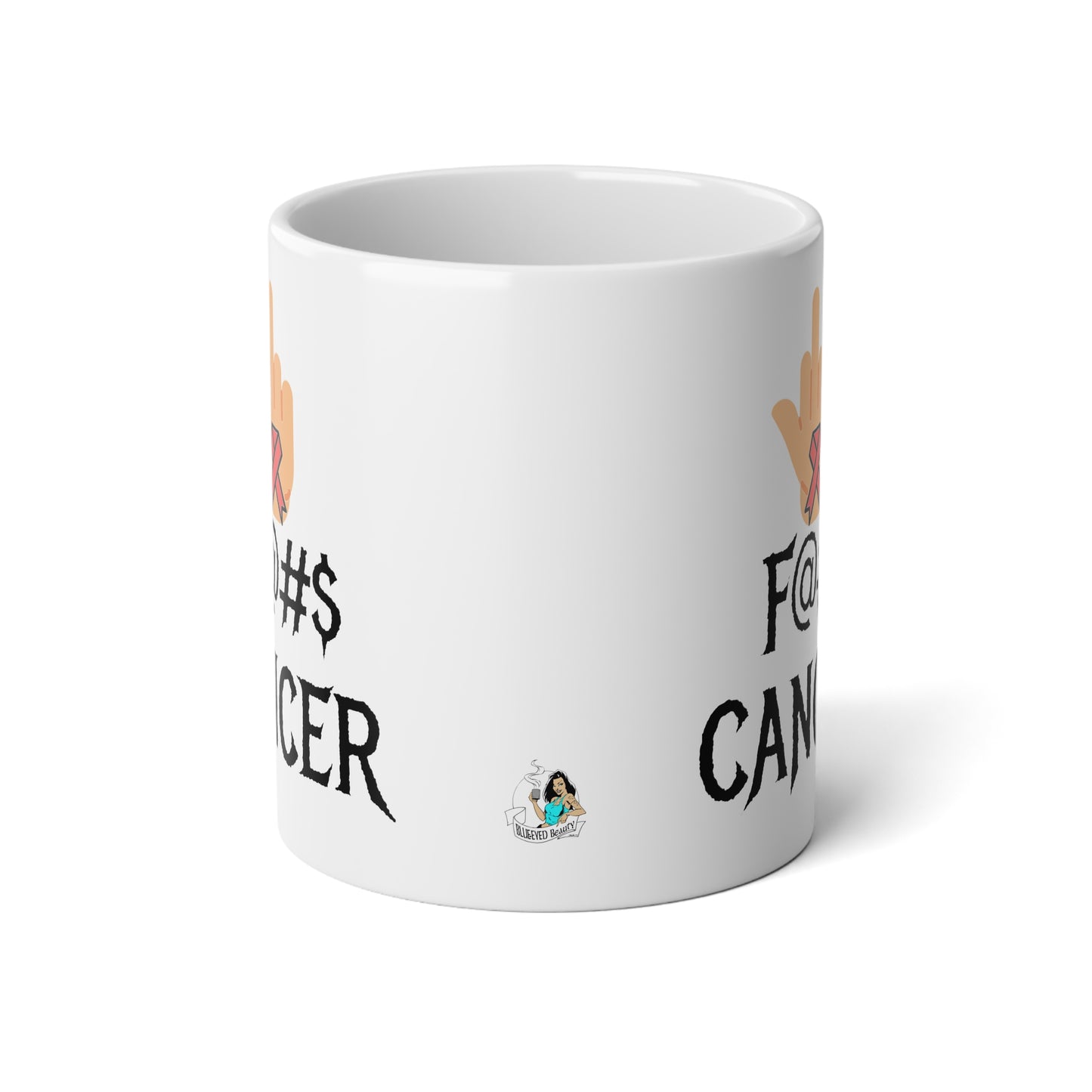 F CANCER Coffee Jumbo Mug, 20oz