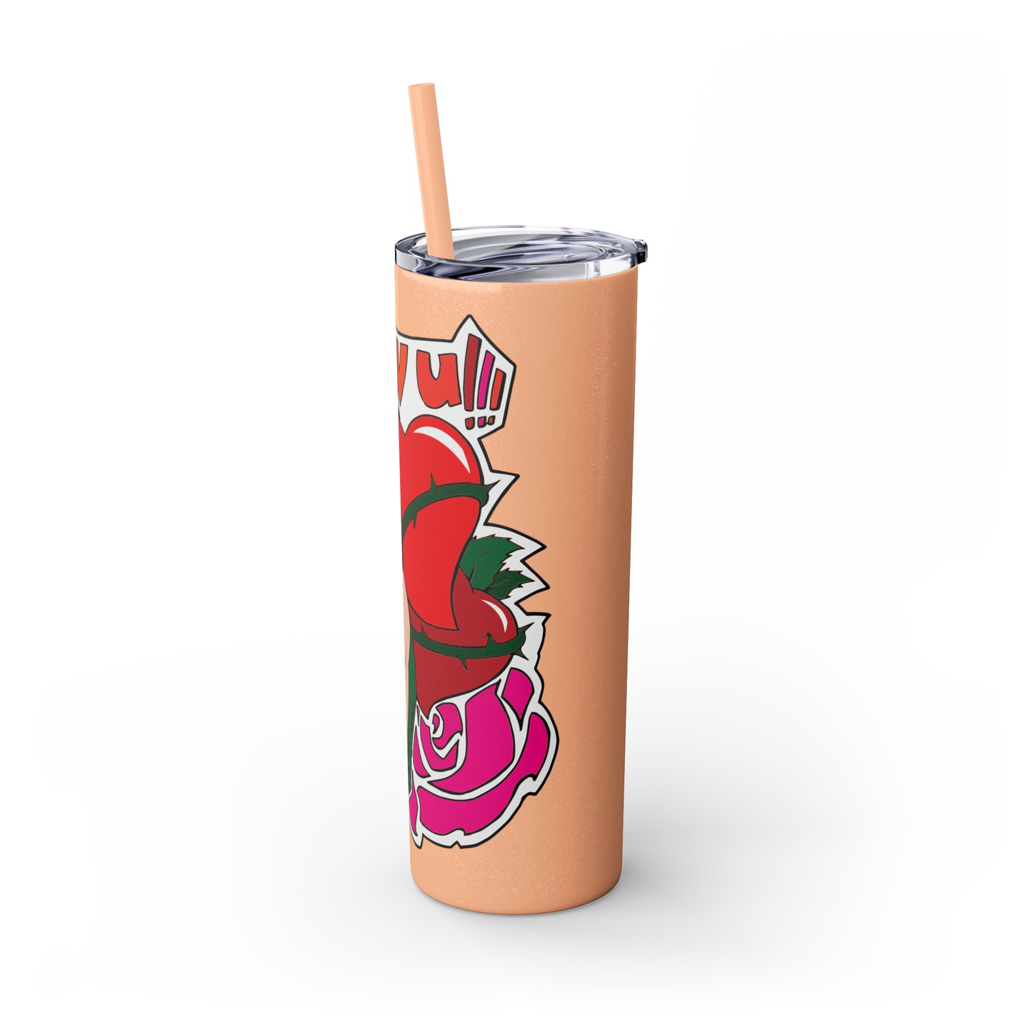 Skinny Tumbler with Straw, 20oz