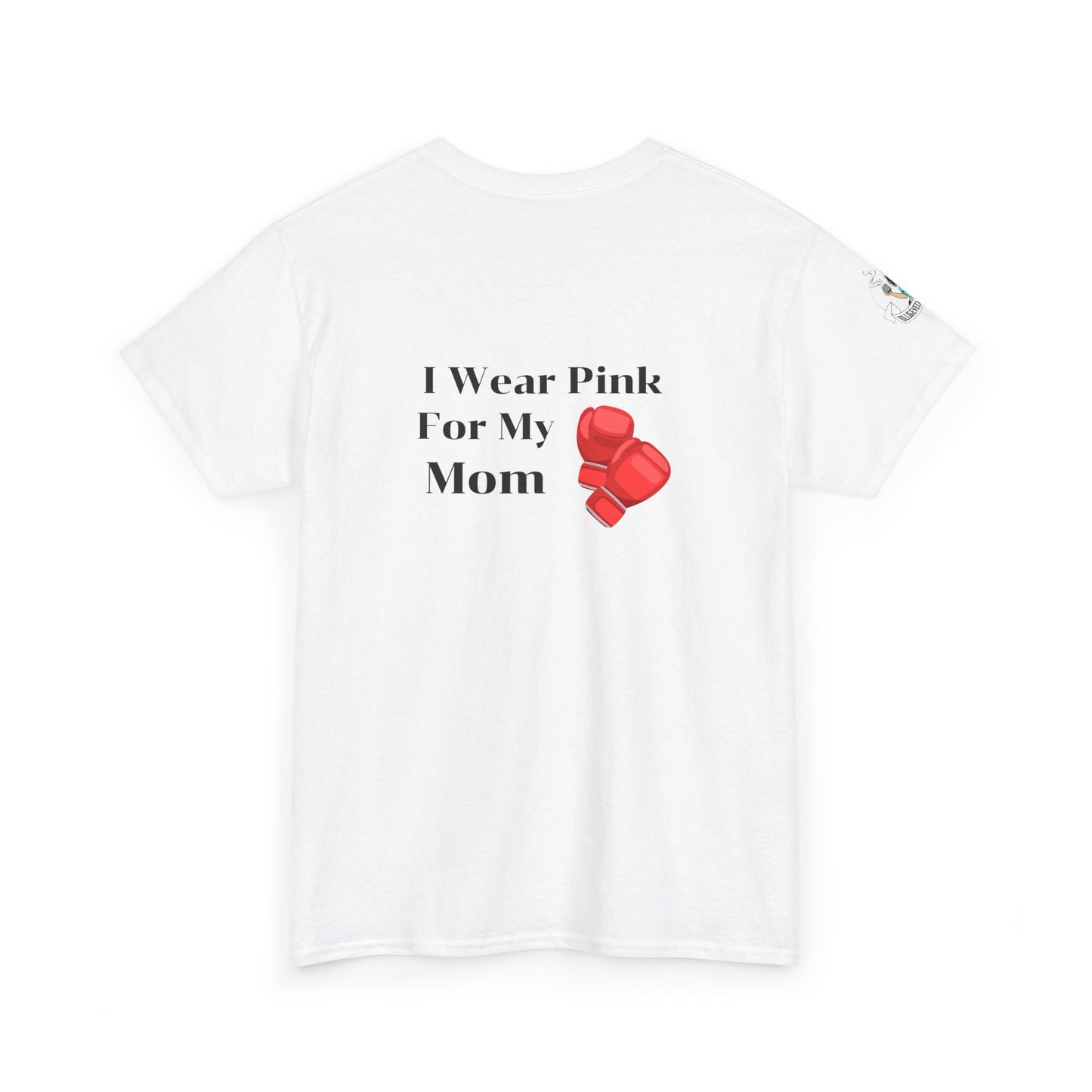 Breast Cancer Fight for Mom Unisex Heavy Cotton Tee