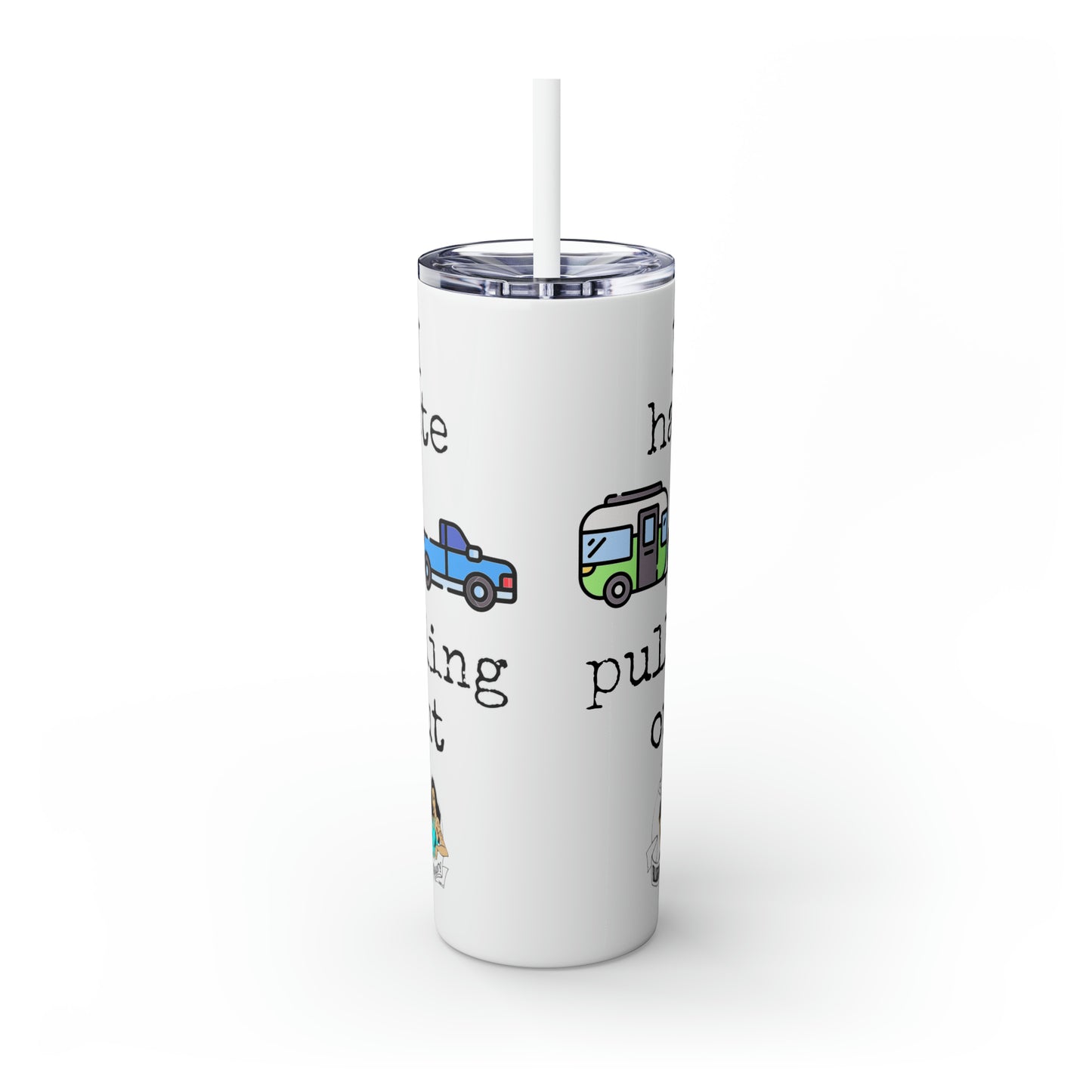 Skinny Tumbler with Straw, 20oz