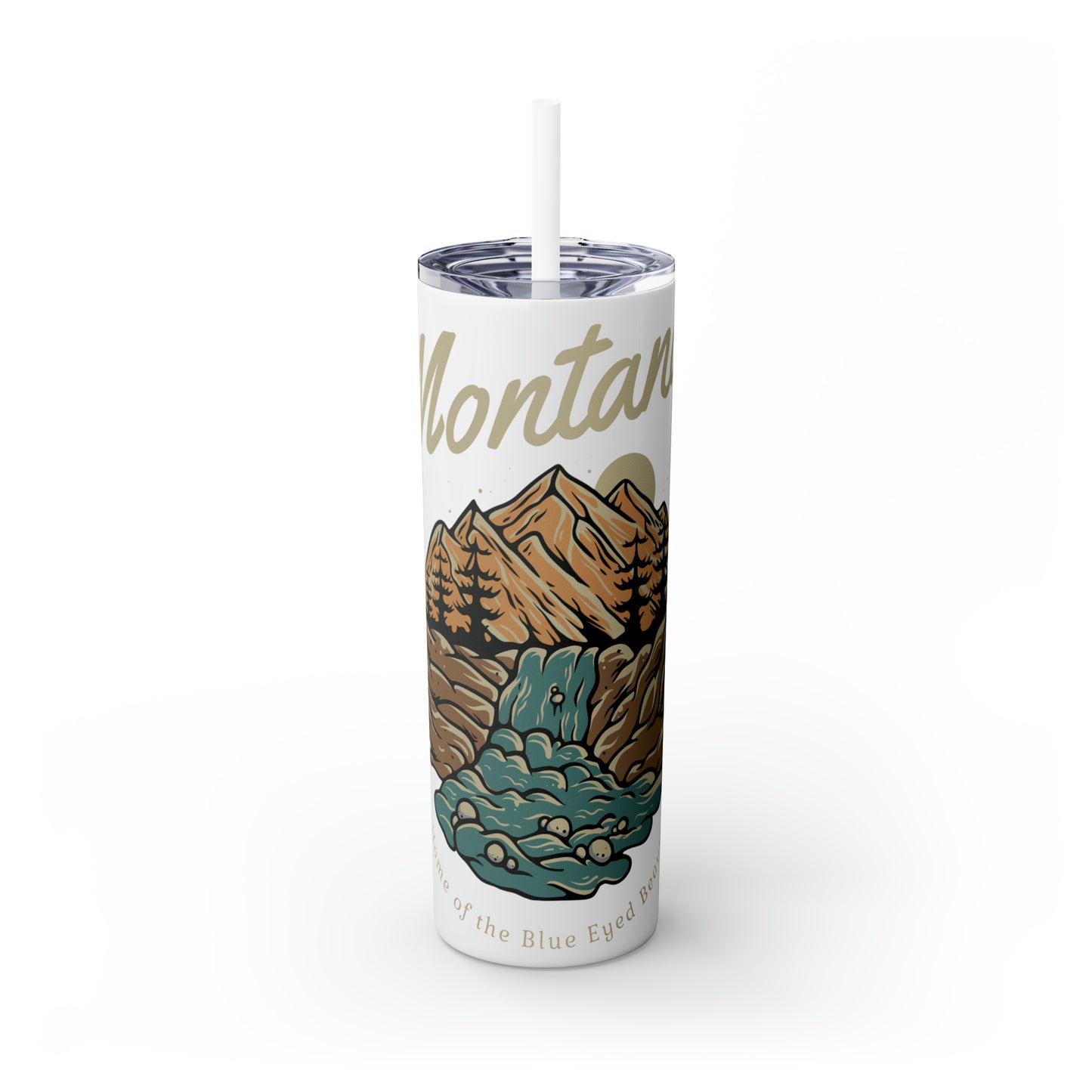 Skinny Tumbler with Straw, 20oz