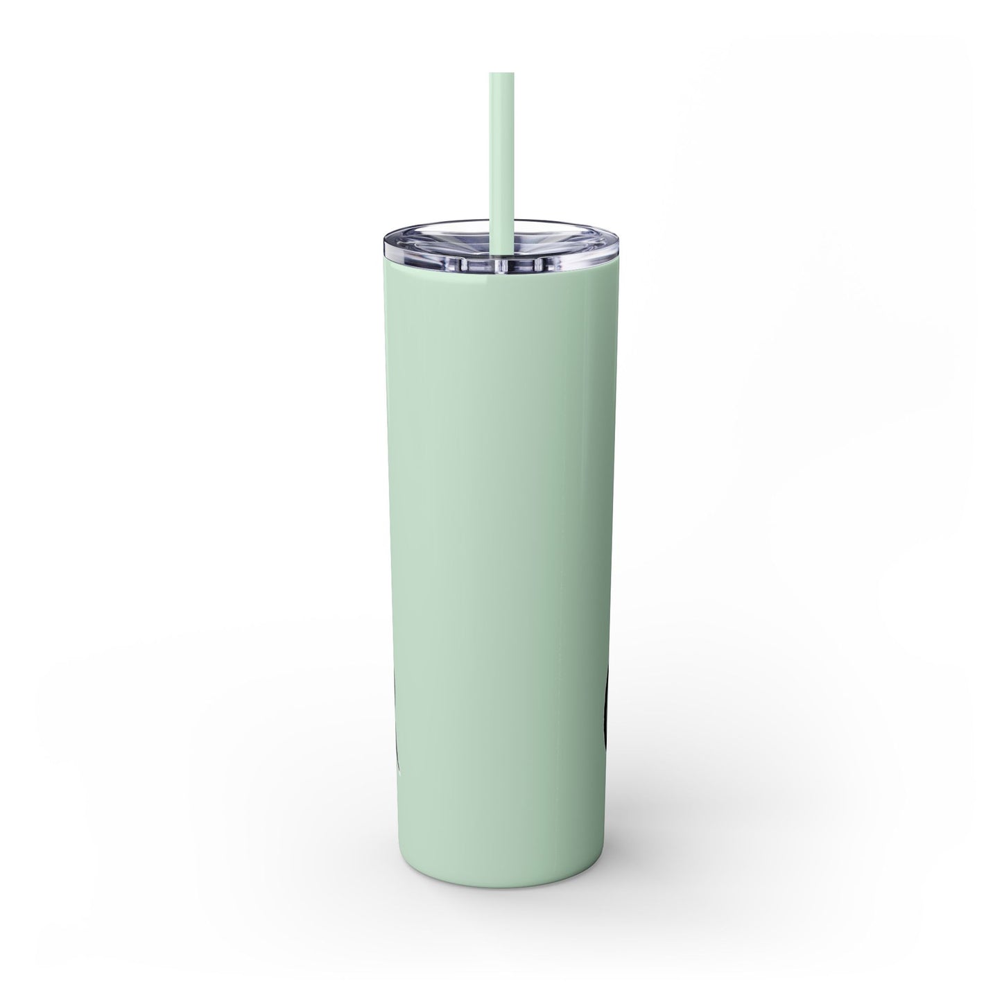 F CANCER Skinny Tumbler with Straw, 20oz