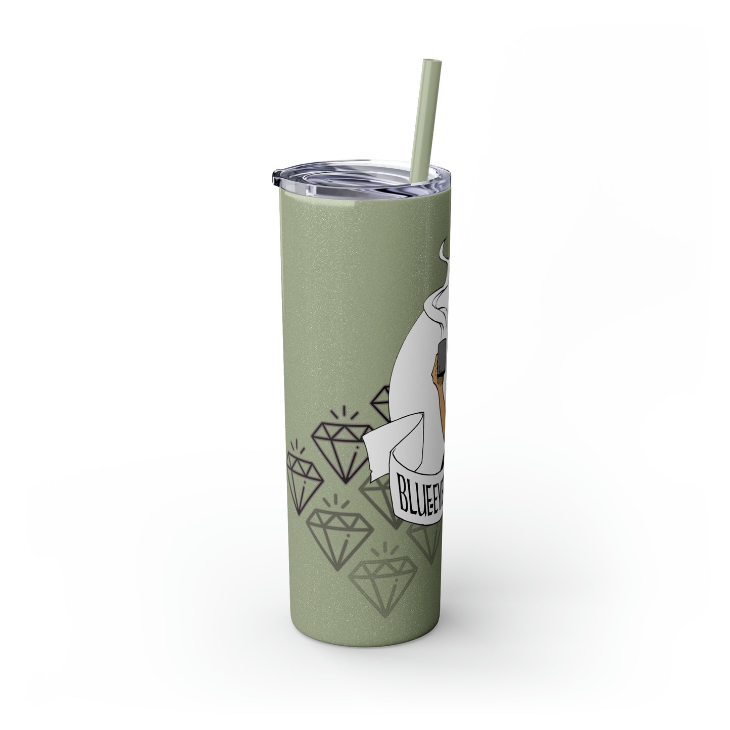 Skinny Tumbler with Straw, 20oz