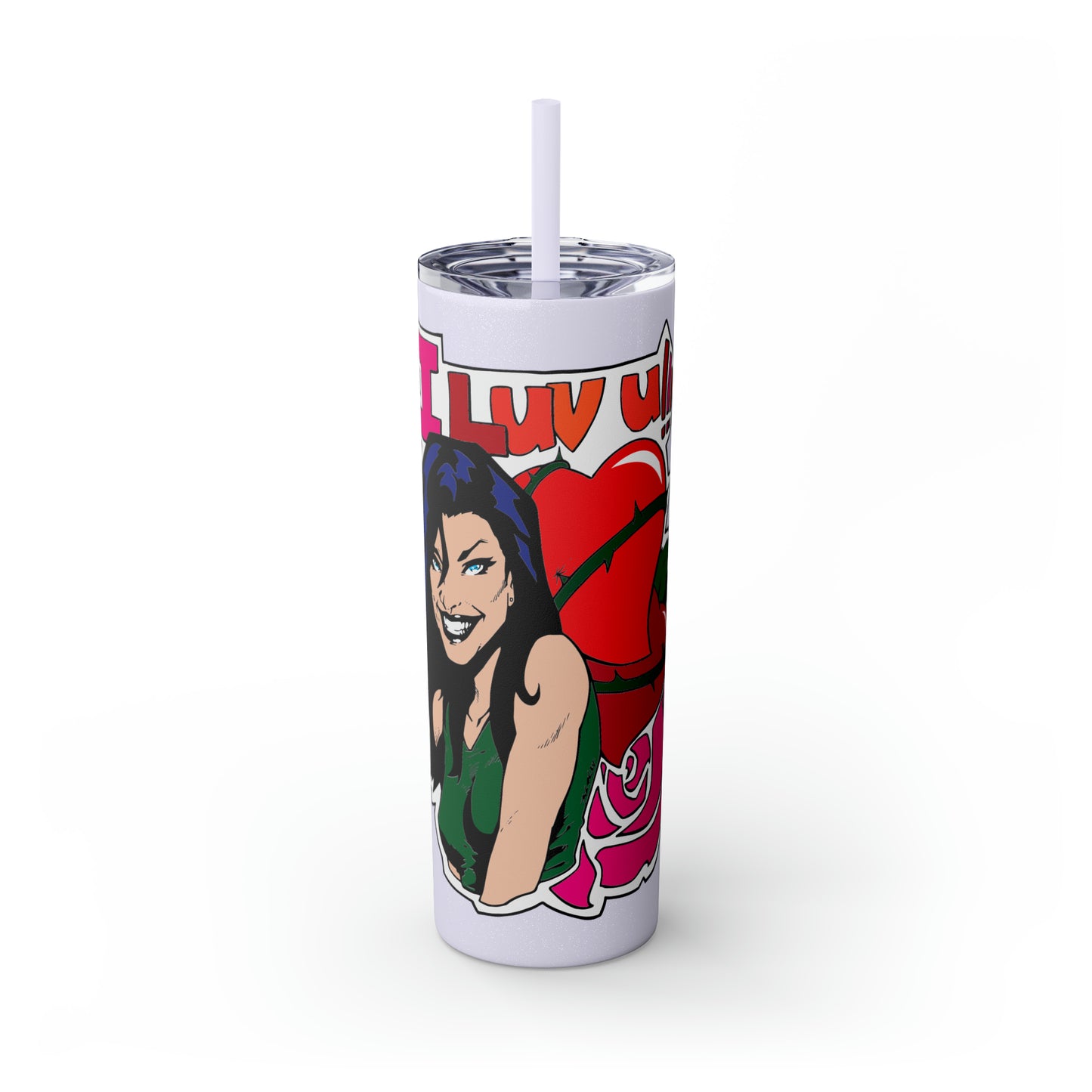 Skinny Tumbler with Straw, 20oz