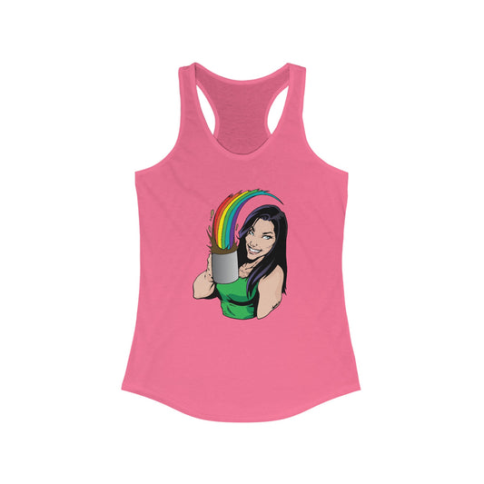 Rainbow Coffee Women's Ideal Racerback Tank