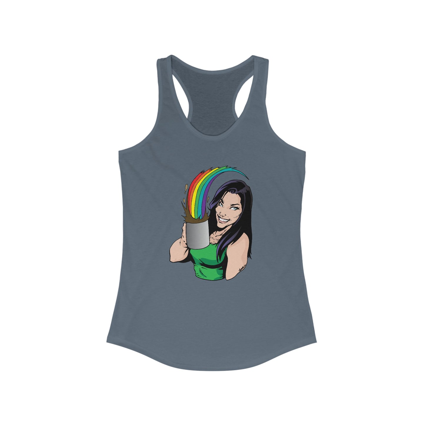 Rainbow Coffee Women's Ideal Racerback Tank