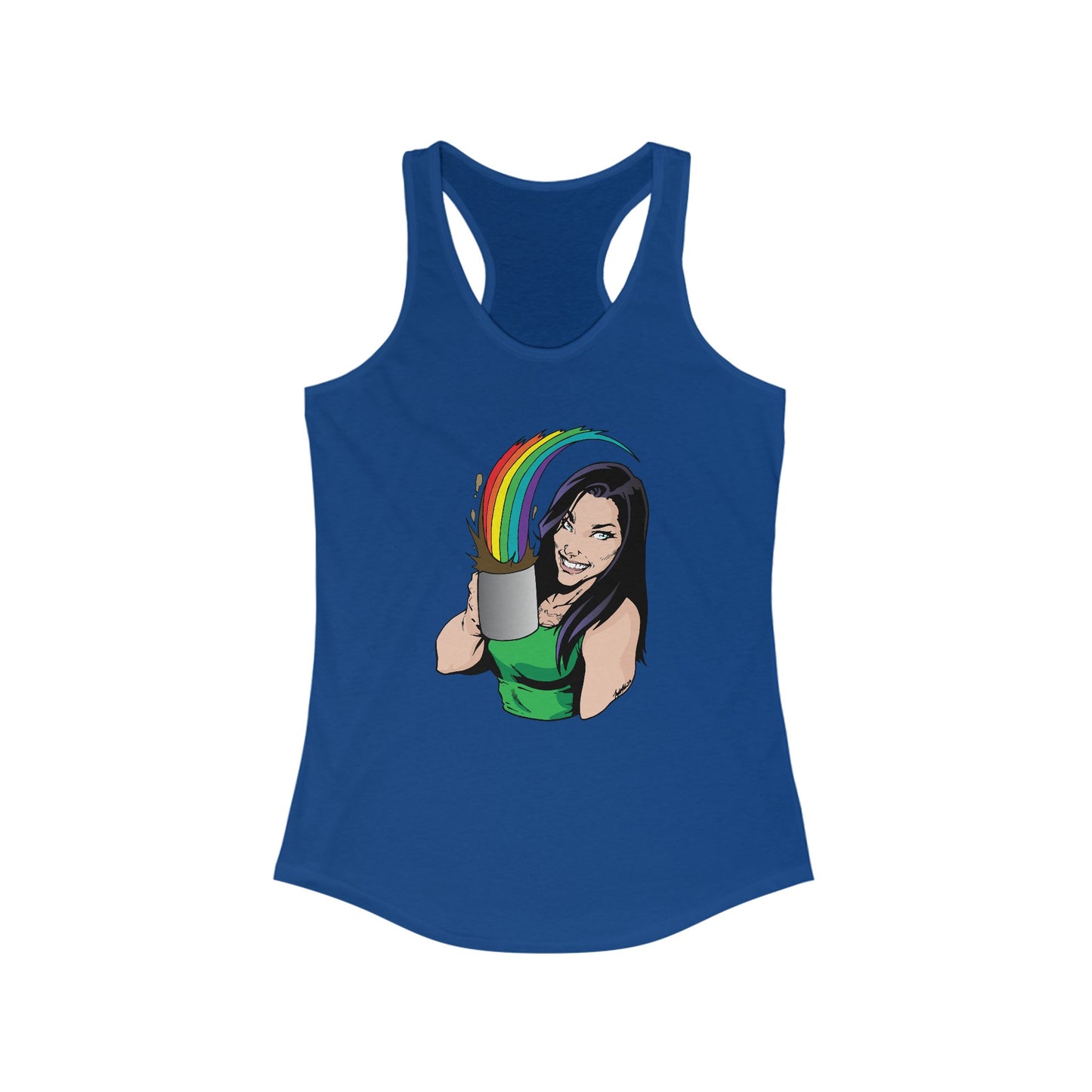 Rainbow Coffee Women's Ideal Racerback Tank