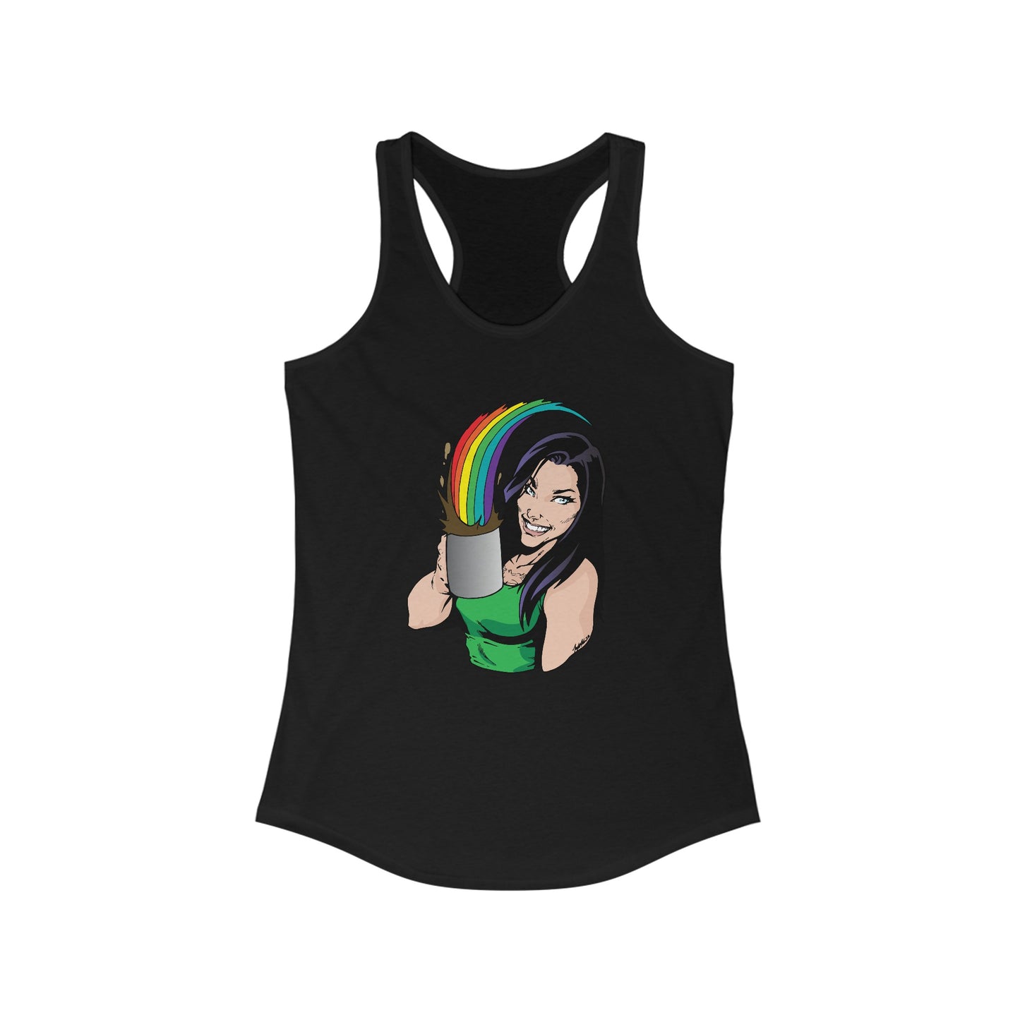 Rainbow Coffee Women's Ideal Racerback Tank