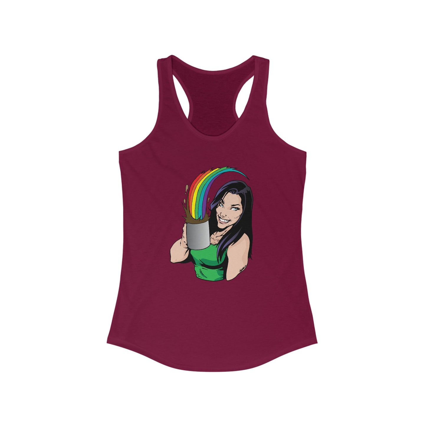 Rainbow Coffee Women's Ideal Racerback Tank