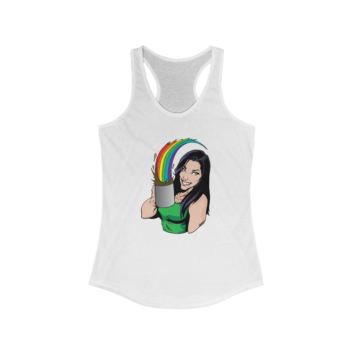 Rainbow Coffee Women's Ideal Racerback Tank