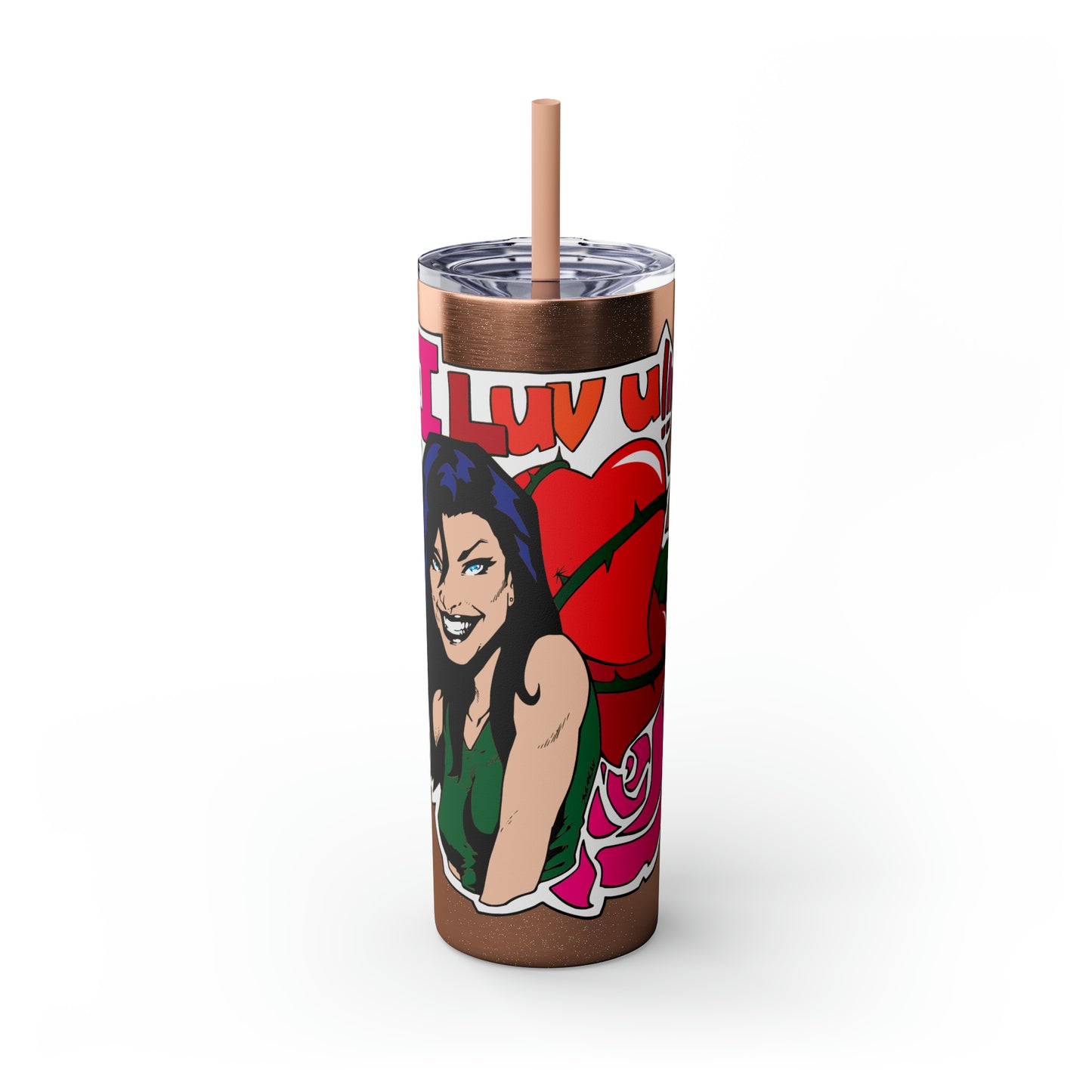 Skinny Tumbler with Straw, 20oz