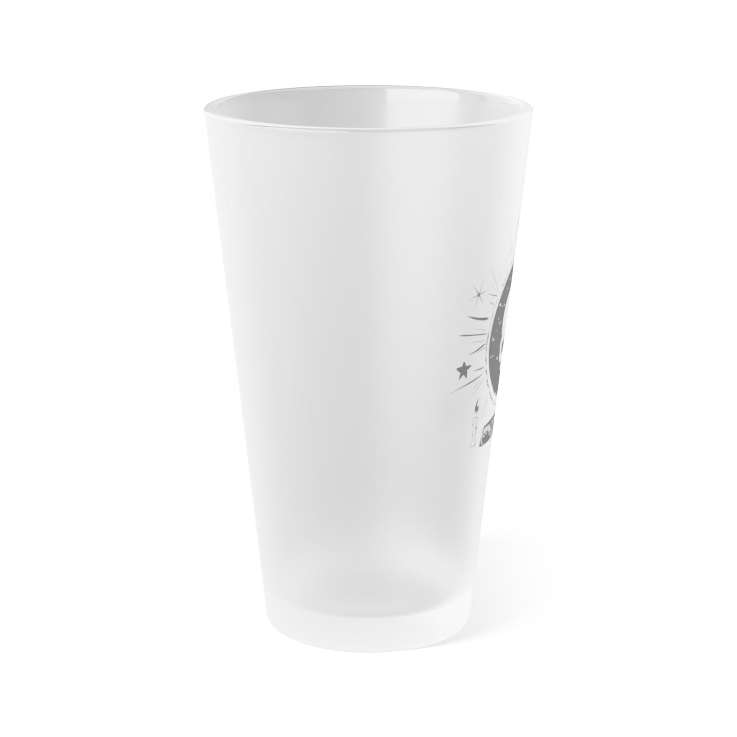 Skull design Frosted Pint Glass, 16oz