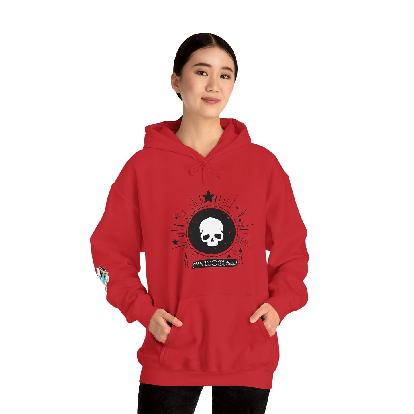 Skull Design Unisex Heavy Blend™ Hooded Sweatshirt