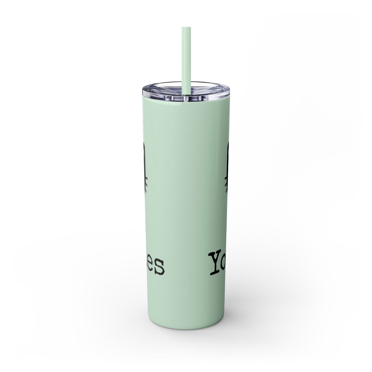 Show me your Kitties Skinny Tumbler with Straw, 20oz