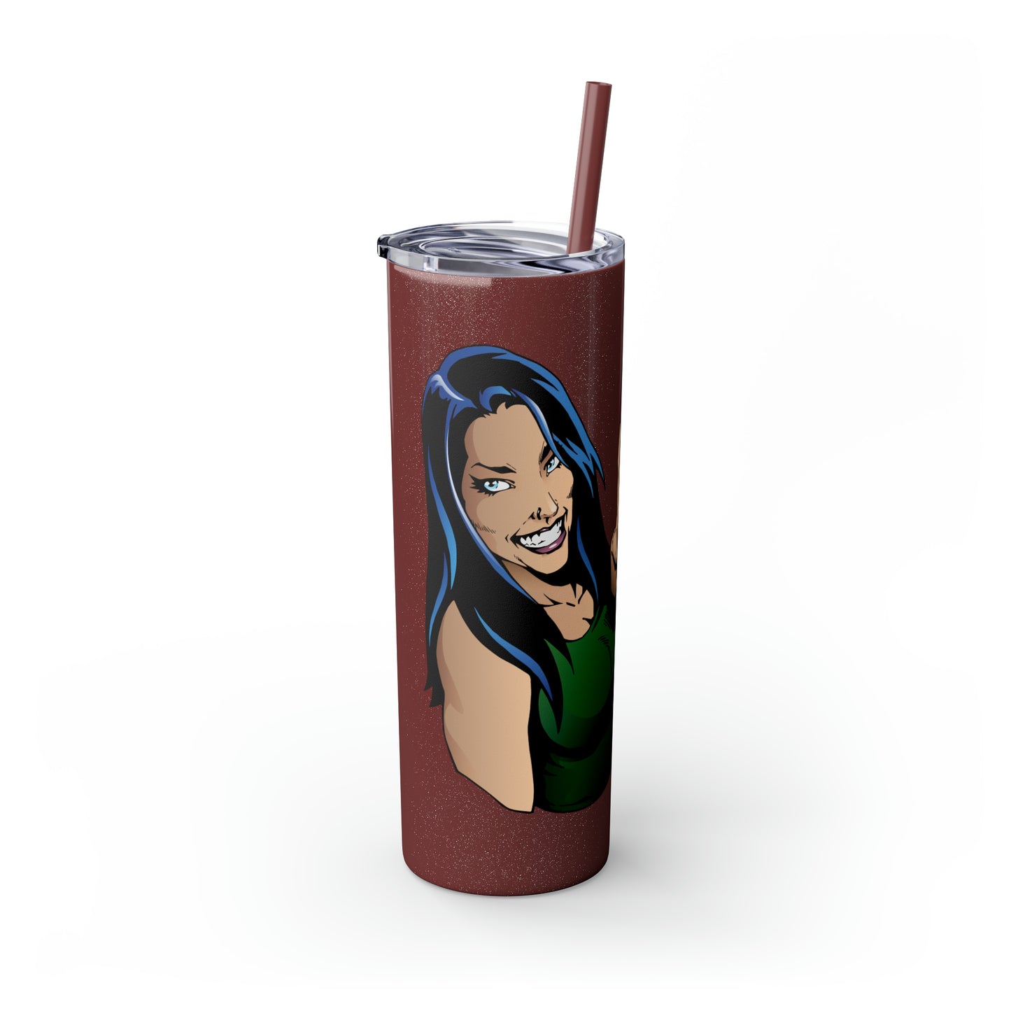 Skinny Tumbler with Straw, 20oz