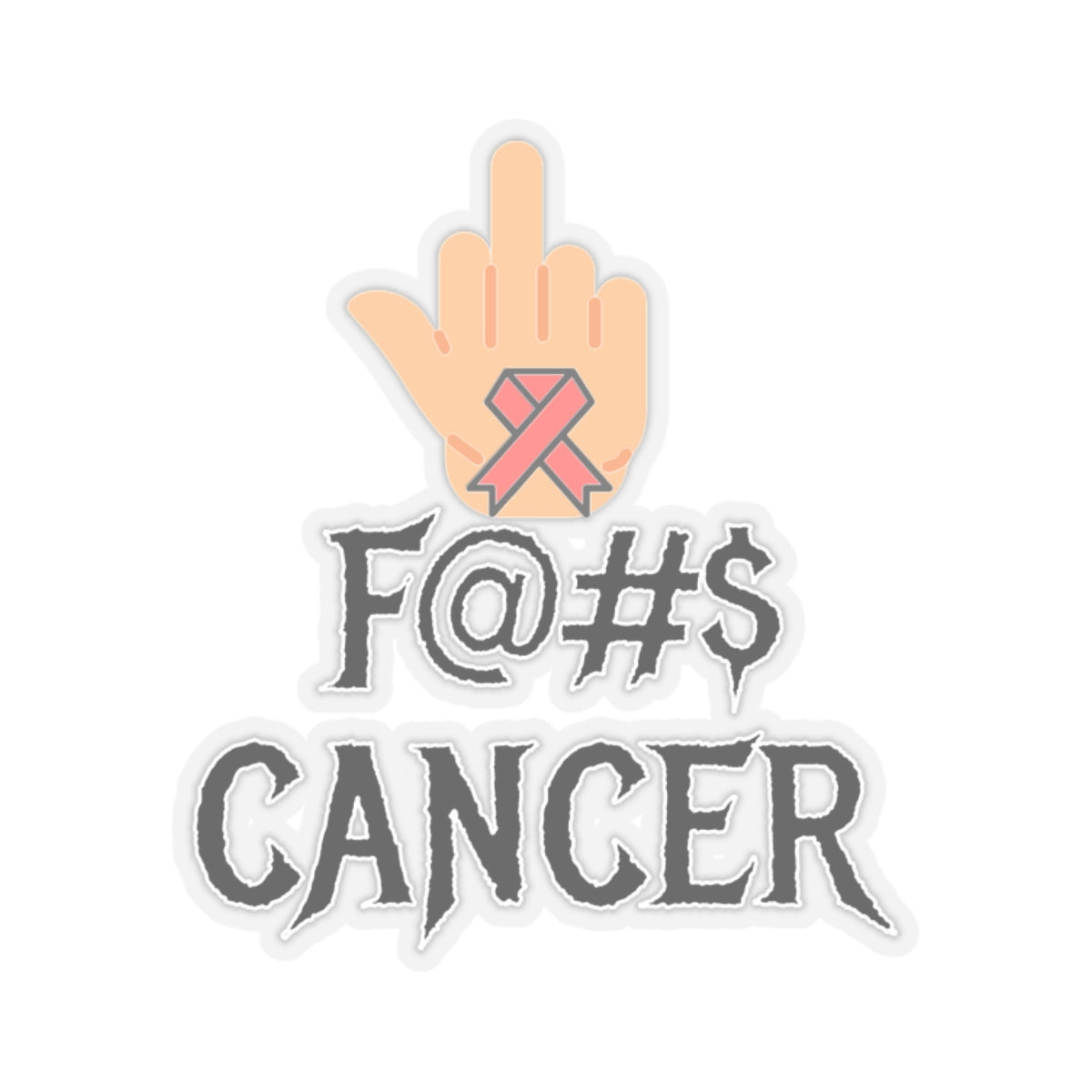 F CANCER Kiss-Cut Stickers