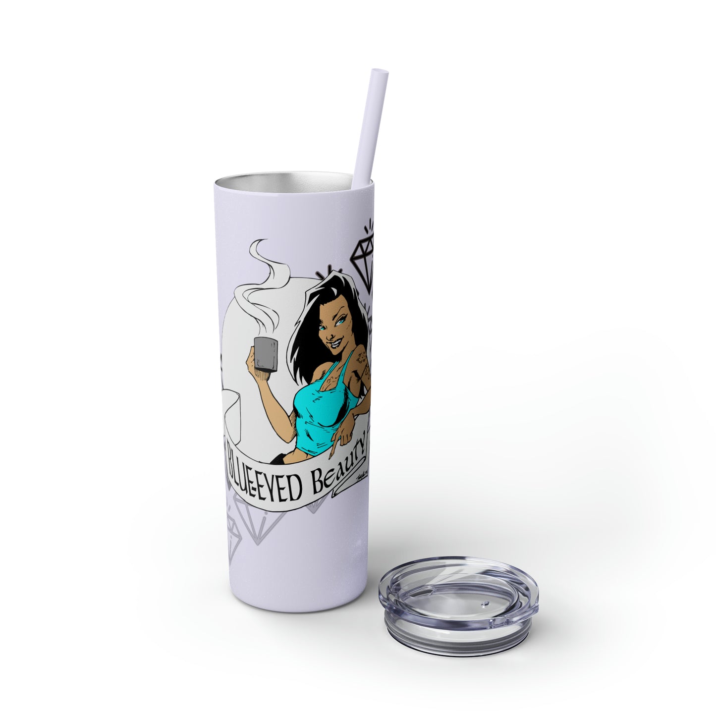 Skinny Tumbler with Straw, 20oz