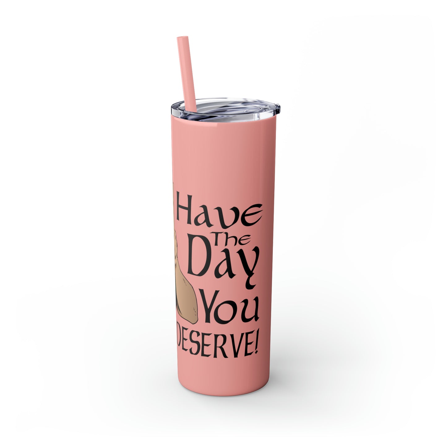 Skinny Tumbler with Straw, 20oz