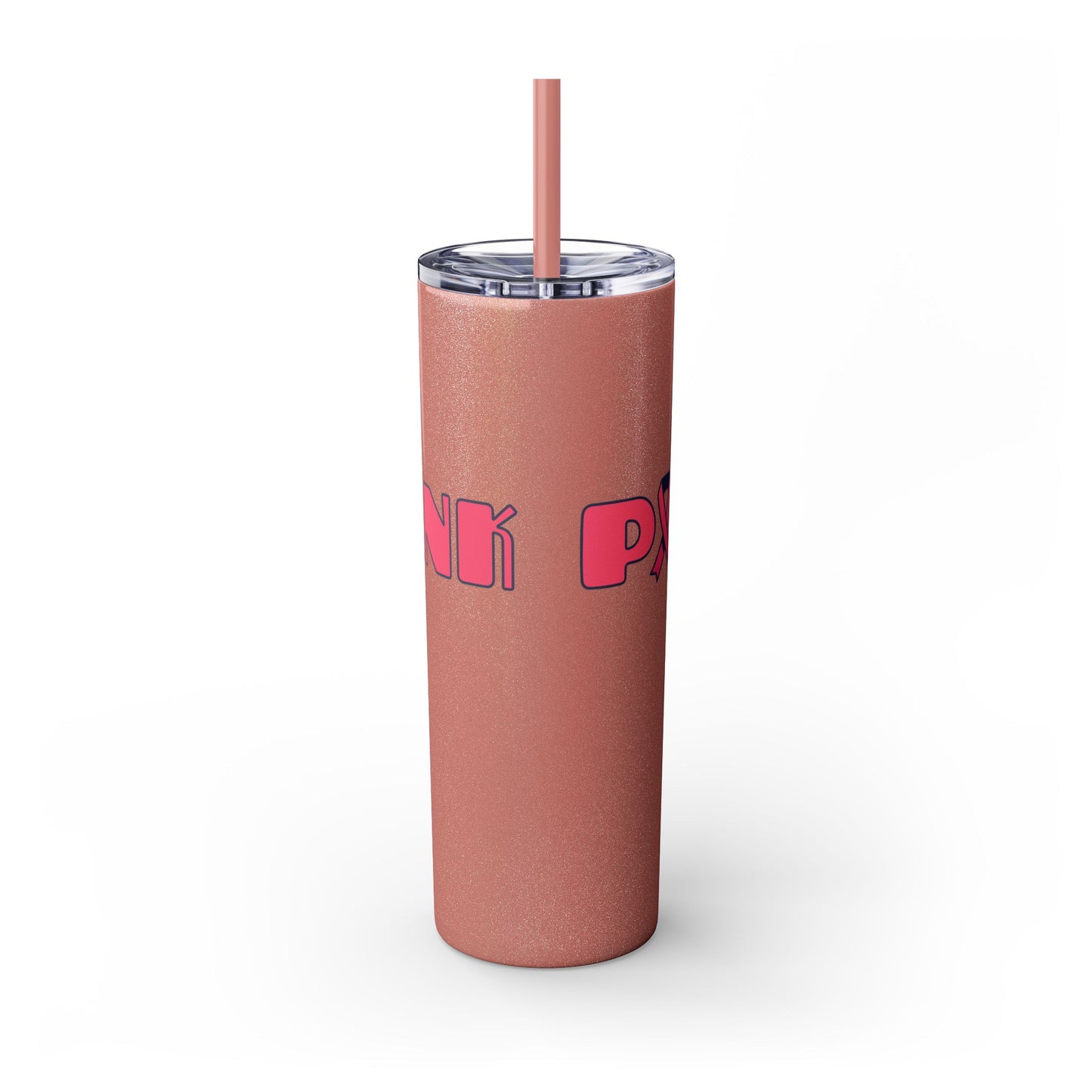 Breast Cancer Awareness Skinny Tumbler with Straw, 20oz