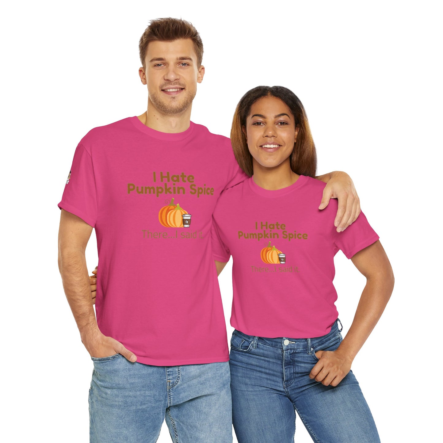 Hate Pumpkin Spice Unisex Heavy Cotton Tee