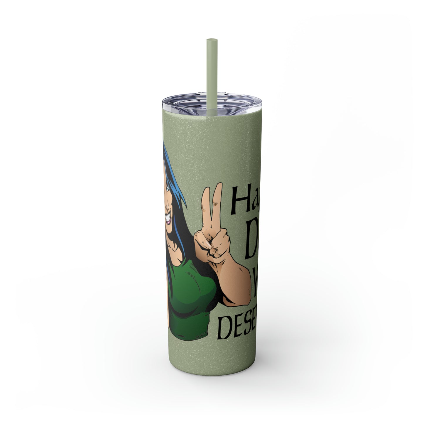 Skinny Tumbler with Straw, 20oz