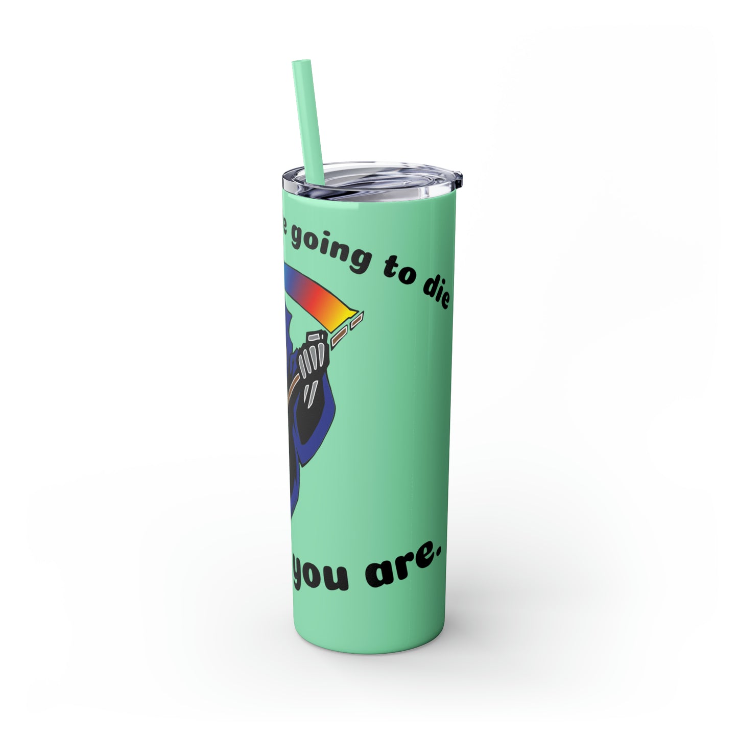 Skinny Tumbler with Straw, 20oz