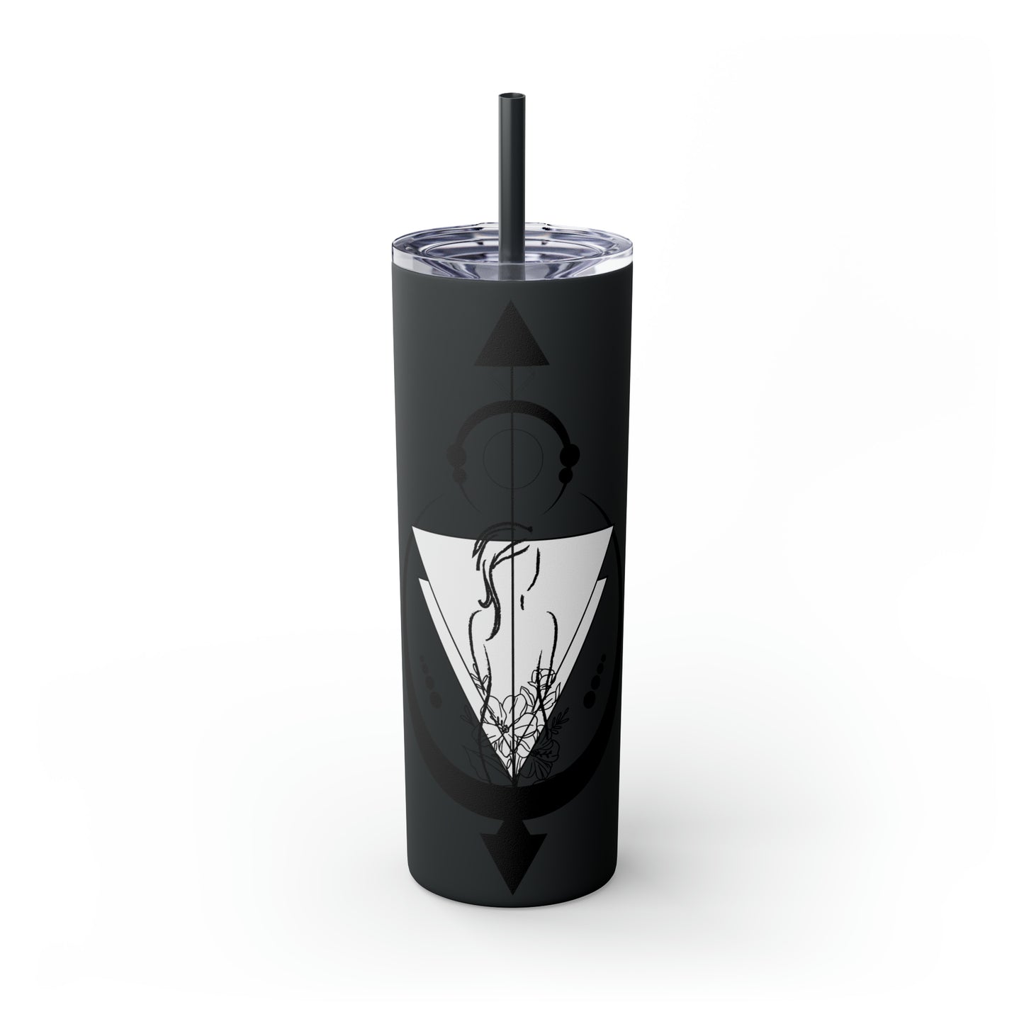 Skinny Tumbler with Straw, 20oz