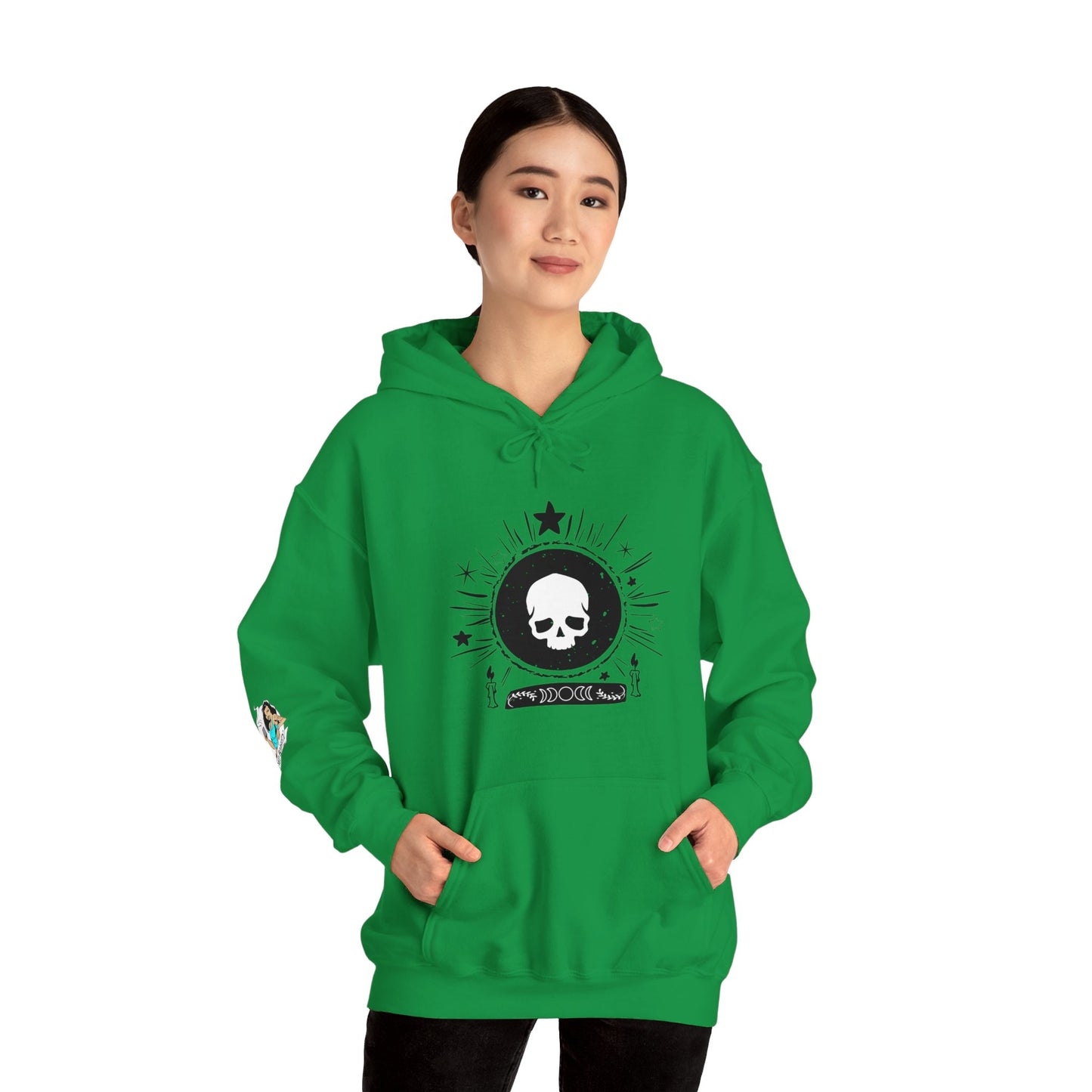 Skull Design Unisex Heavy Blend™ Hooded Sweatshirt