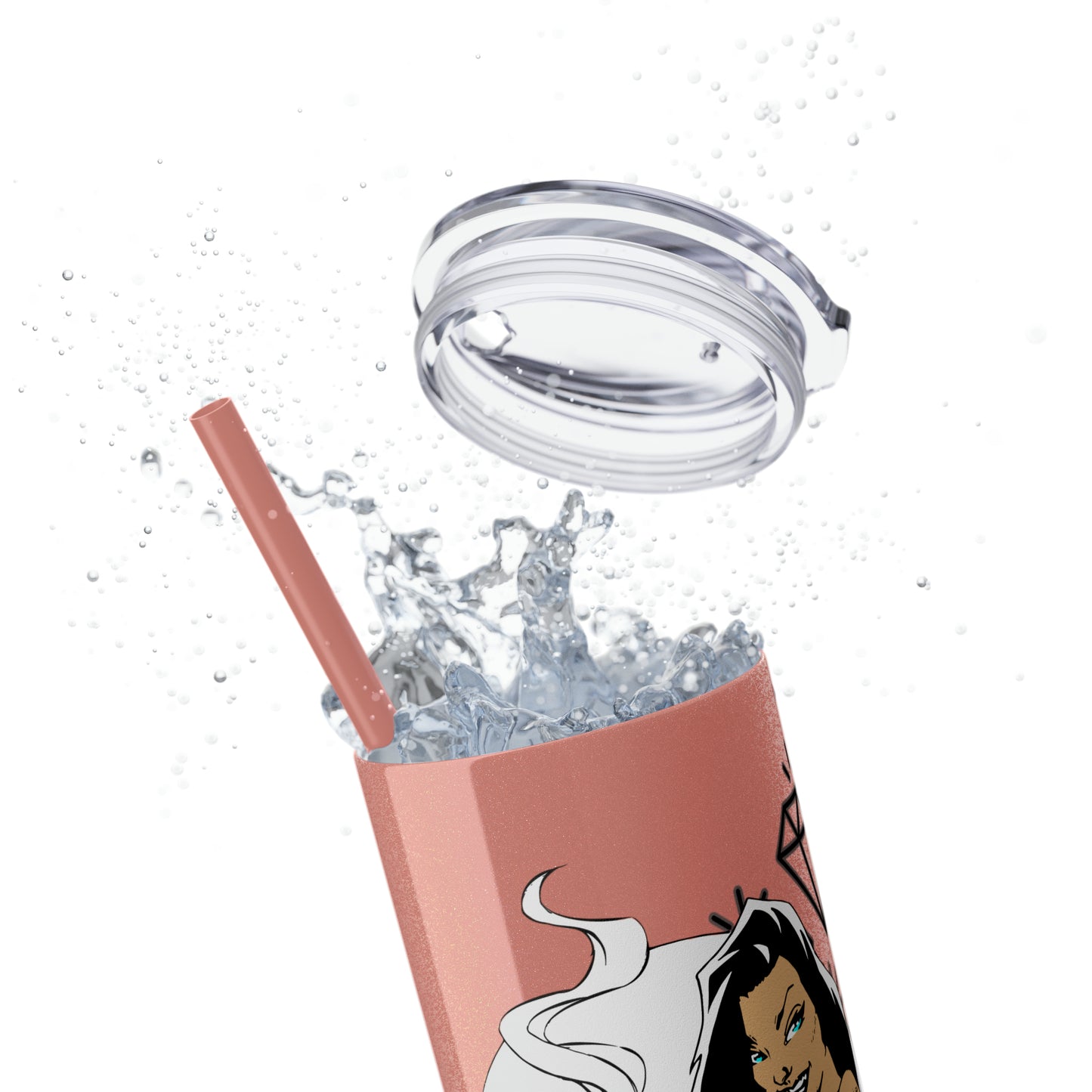 Skinny Tumbler with Straw, 20oz