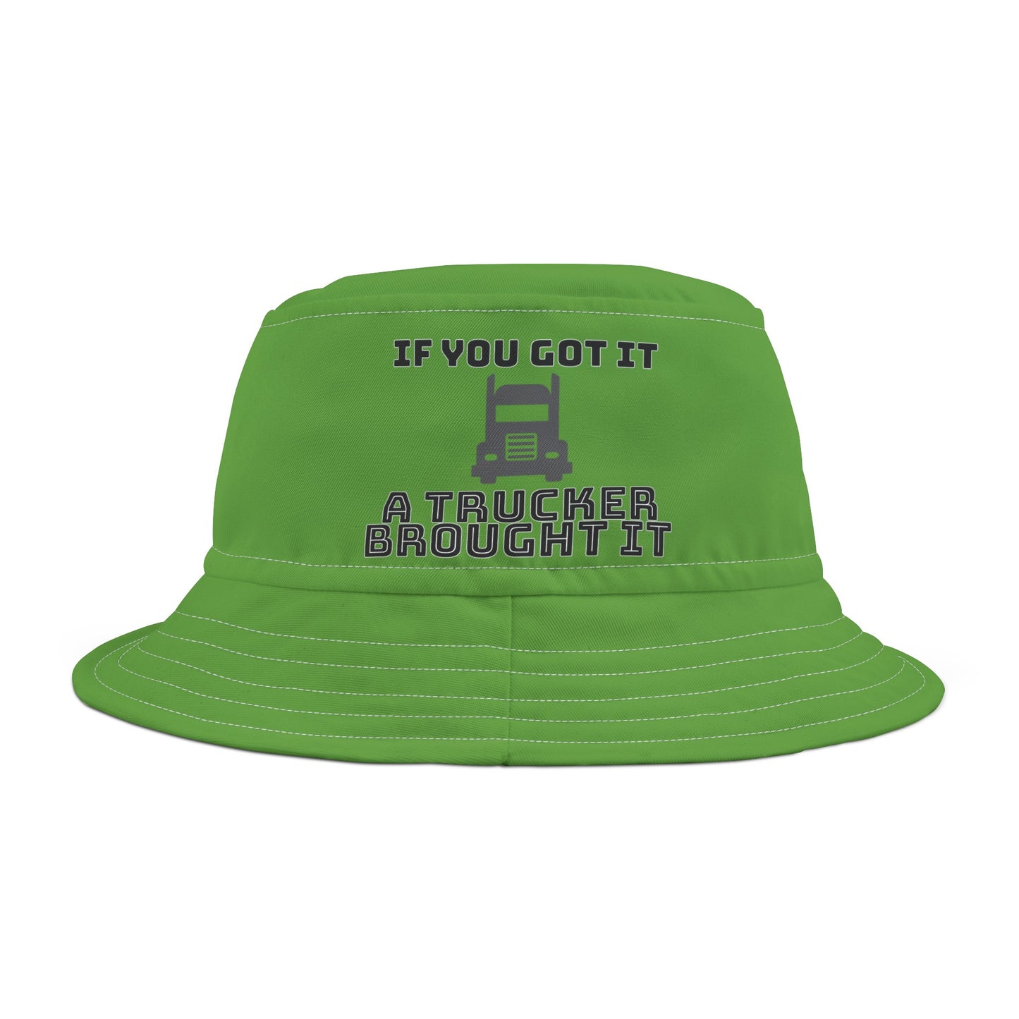 Trucker Brought It Bucket Hat (AOP)