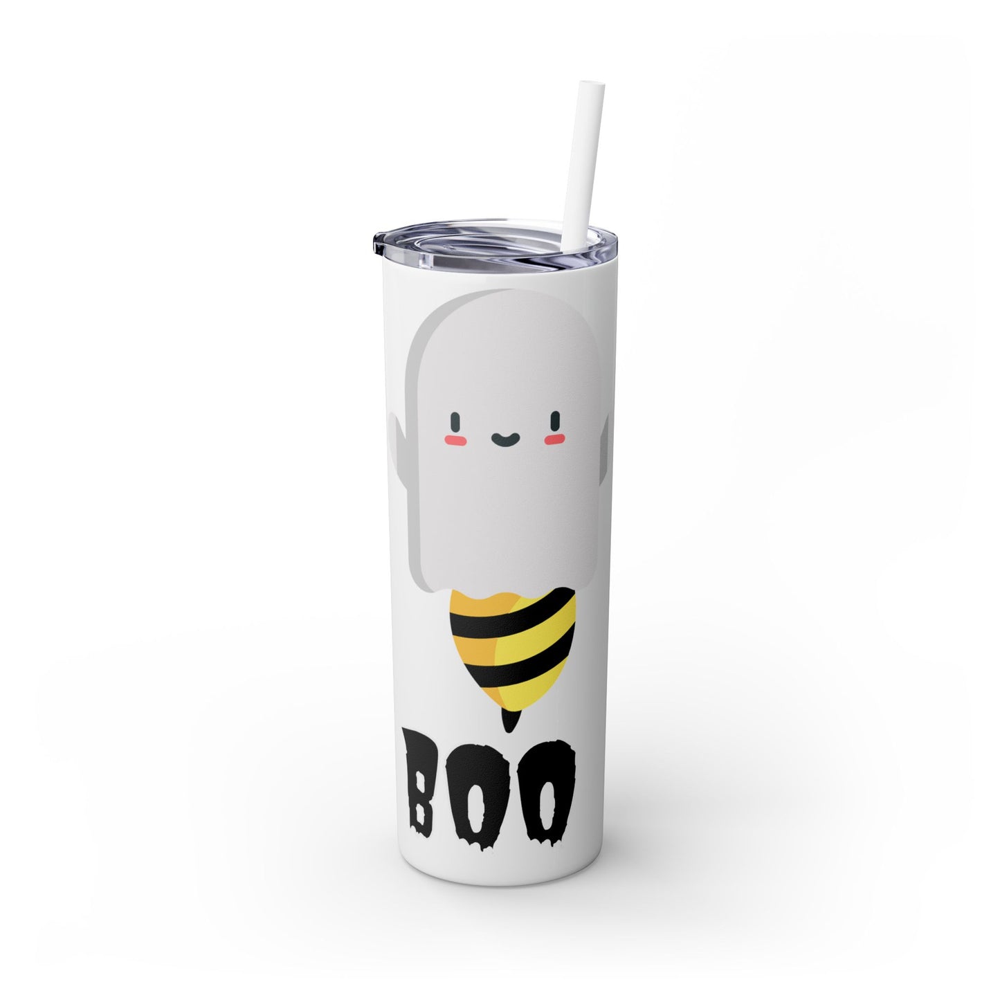 Boo Bees Skinny Tumbler with Straw, 20oz