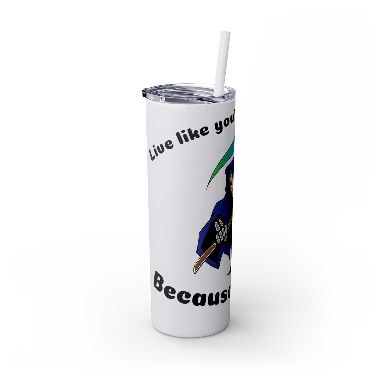 Skinny Tumbler with Straw, 20oz