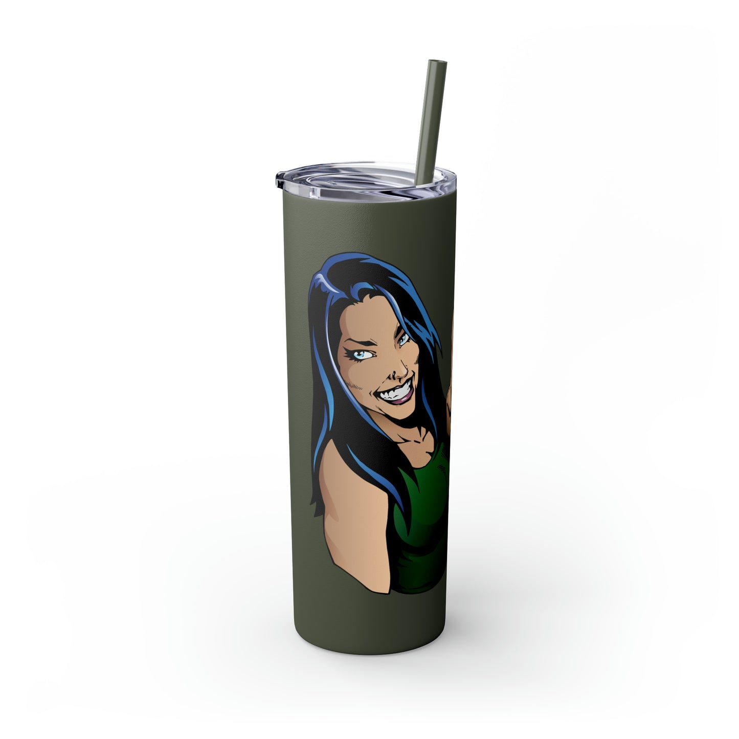 Skinny Tumbler with Straw, 20oz