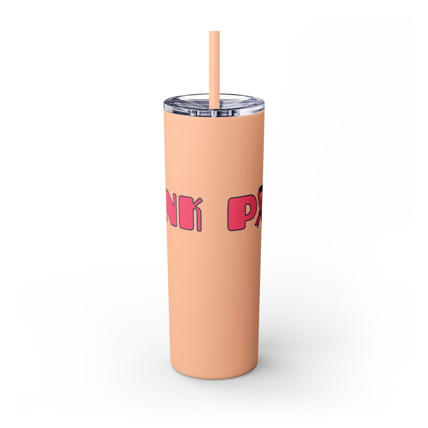 Breast Cancer Awareness Skinny Tumbler with Straw, 20oz