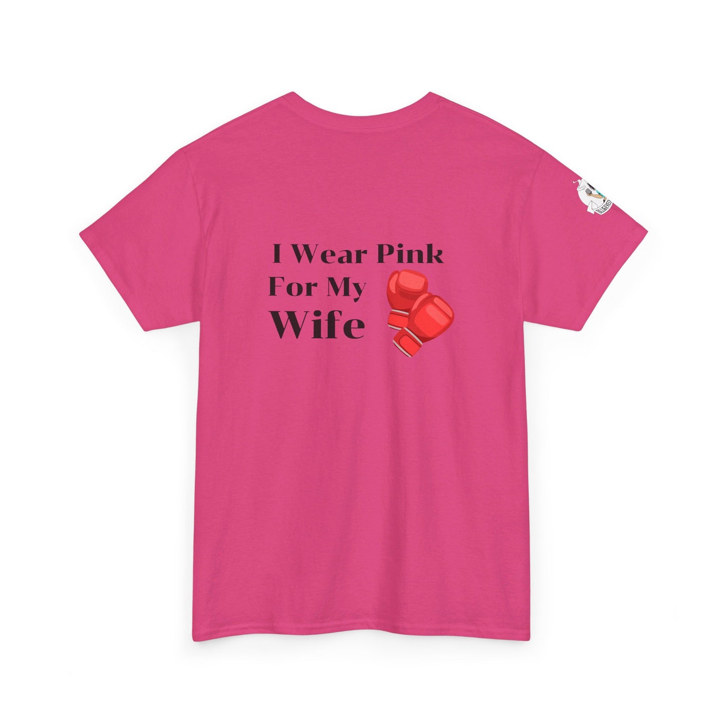 Breast Cancer Fight for Wife Unisex Heavy Cotton Tee