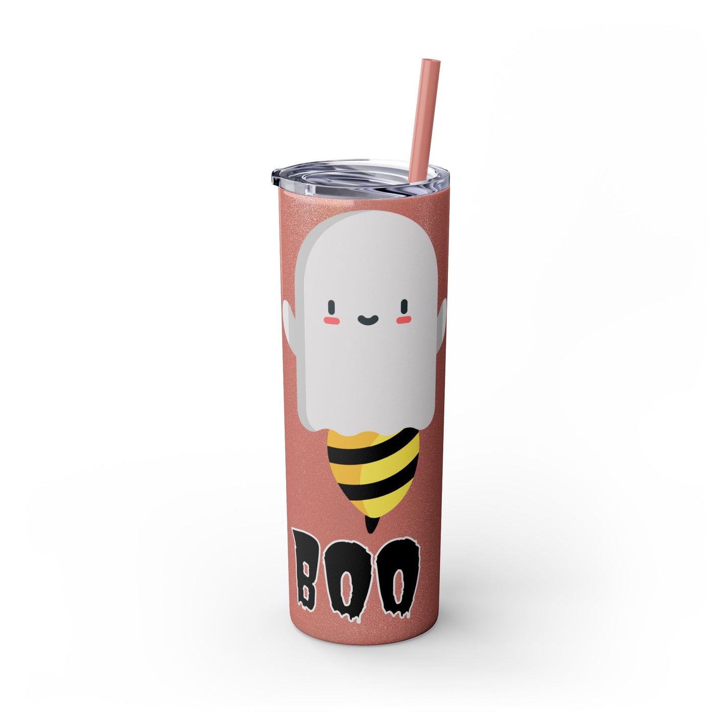 Boo Bees Skinny Tumbler with Straw, 20oz