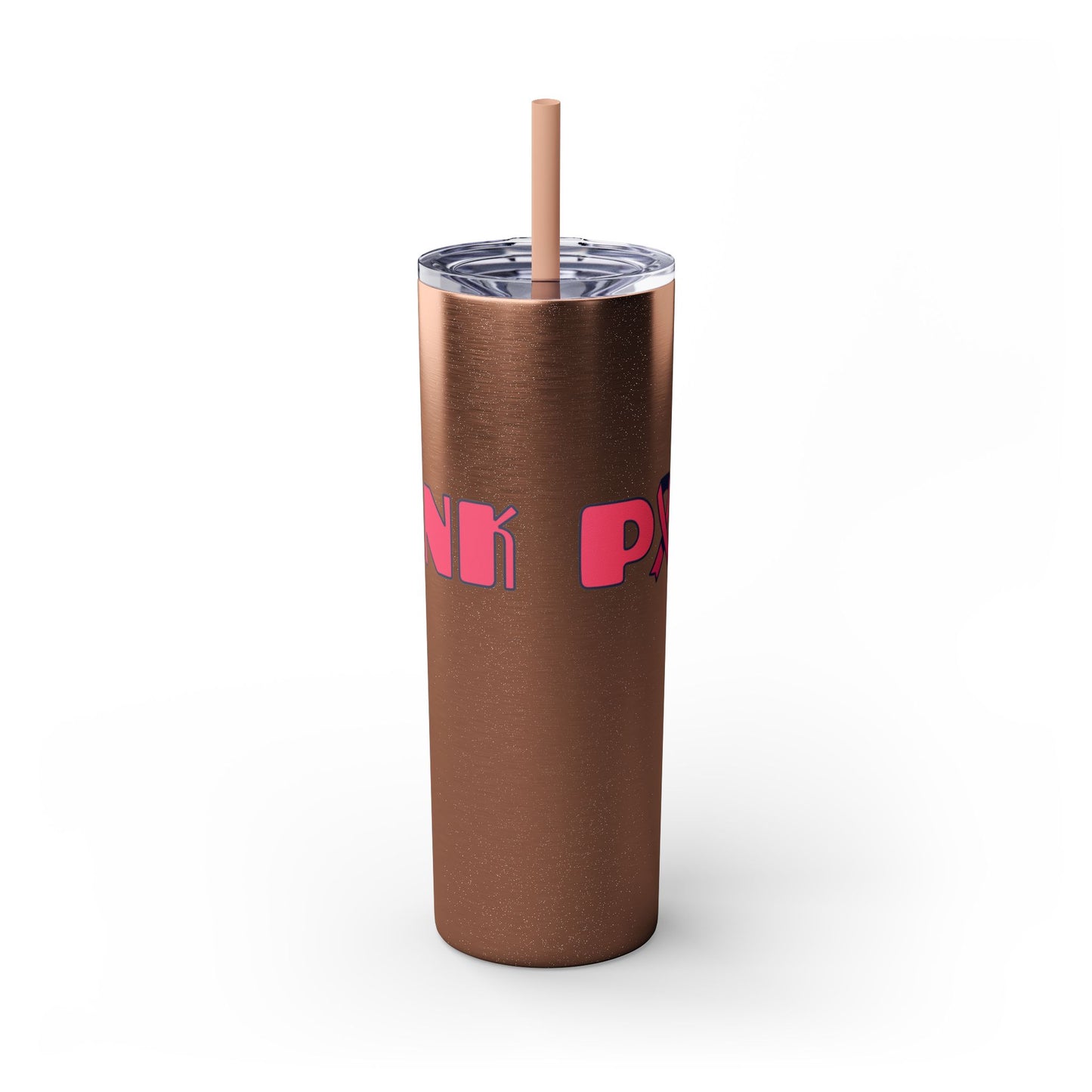 Breast Cancer Awareness Skinny Tumbler with Straw, 20oz