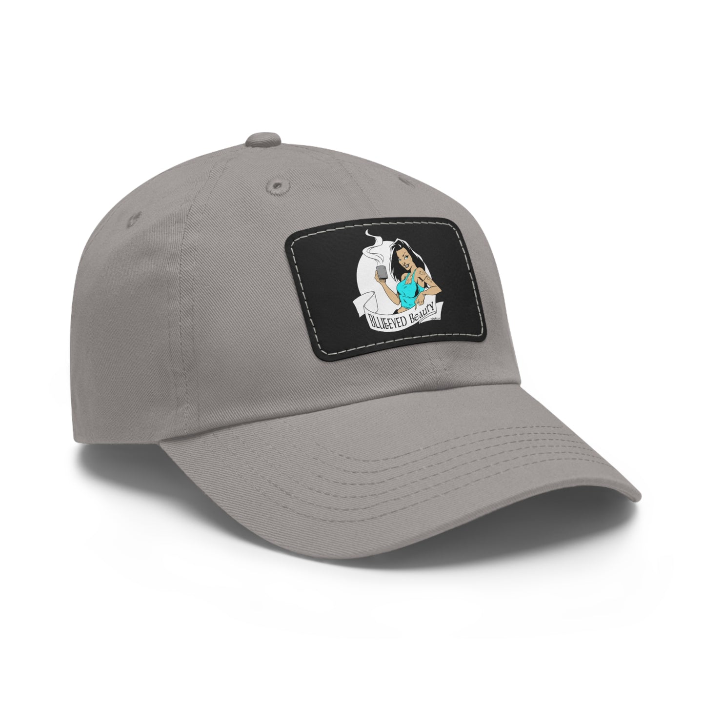 Dad Hat with Leather Patch (Rectangle)