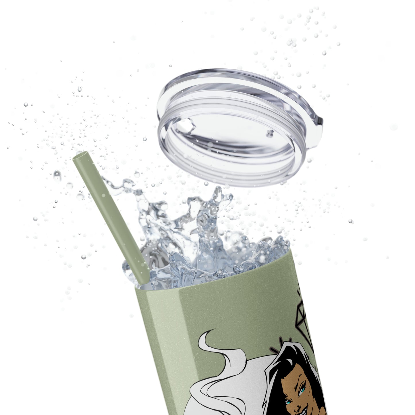 Skinny Tumbler with Straw, 20oz